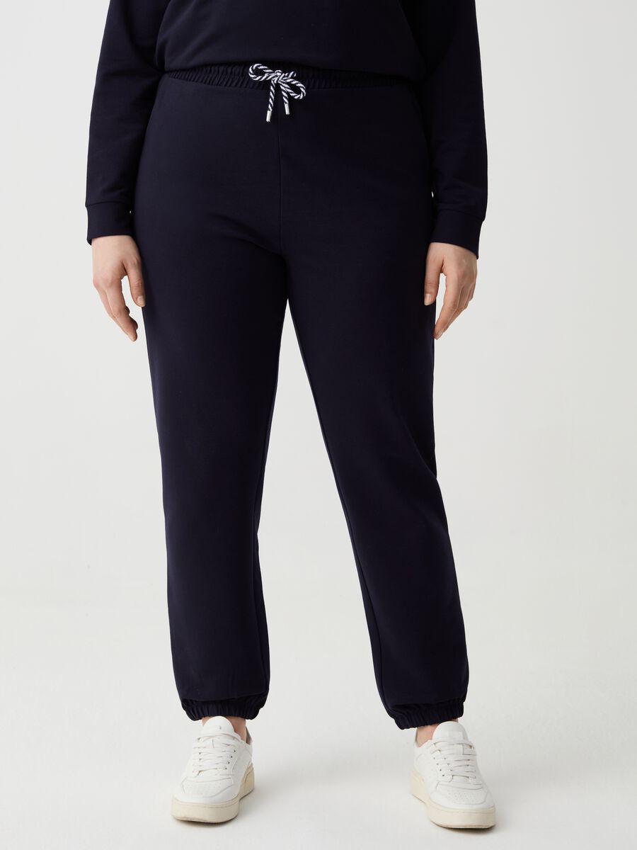 Drawstring Pocket Jogger Sweat Pants - Blue  Sleeveless playsuit, Workout pants  women, Fashion pants