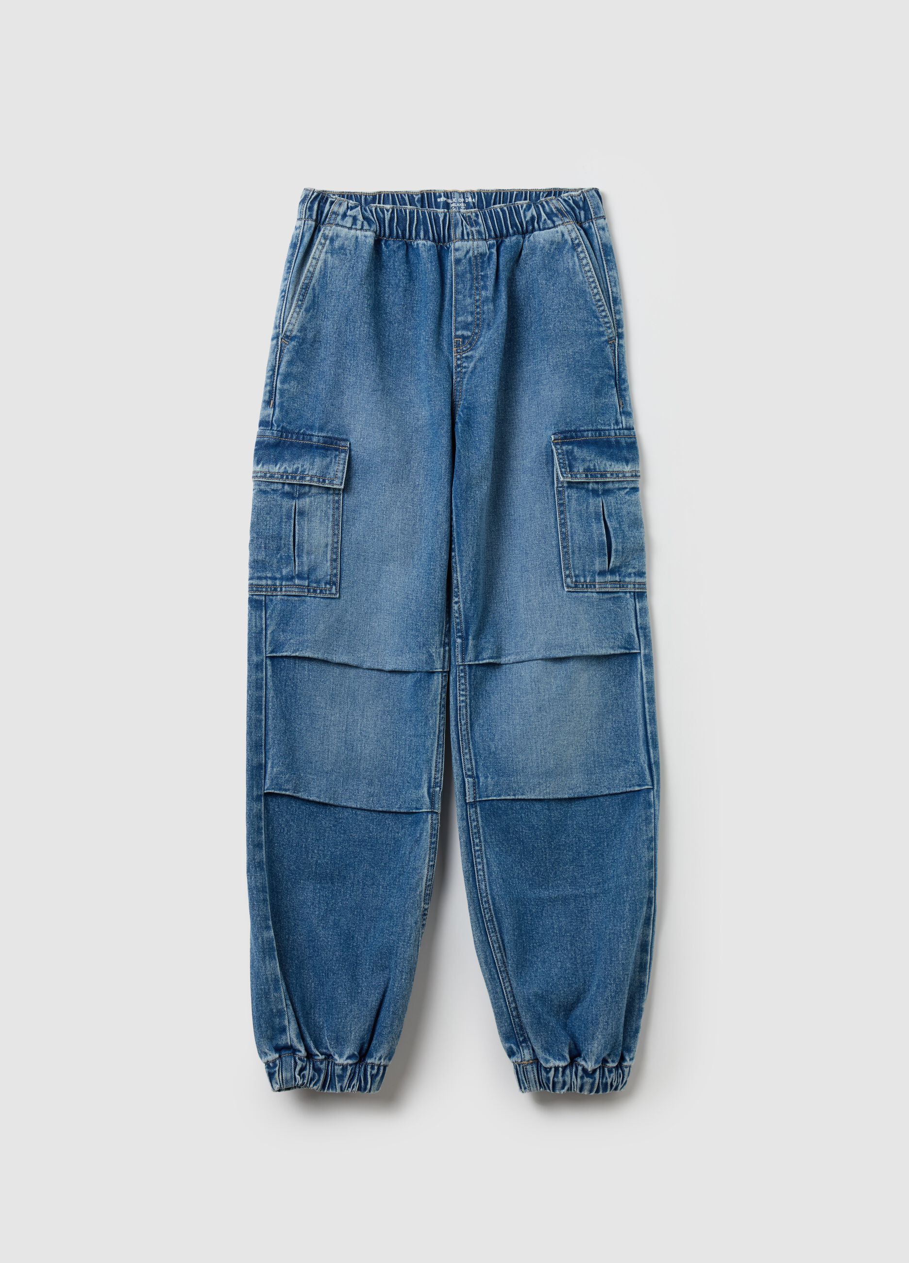 Joggers parachute de denim