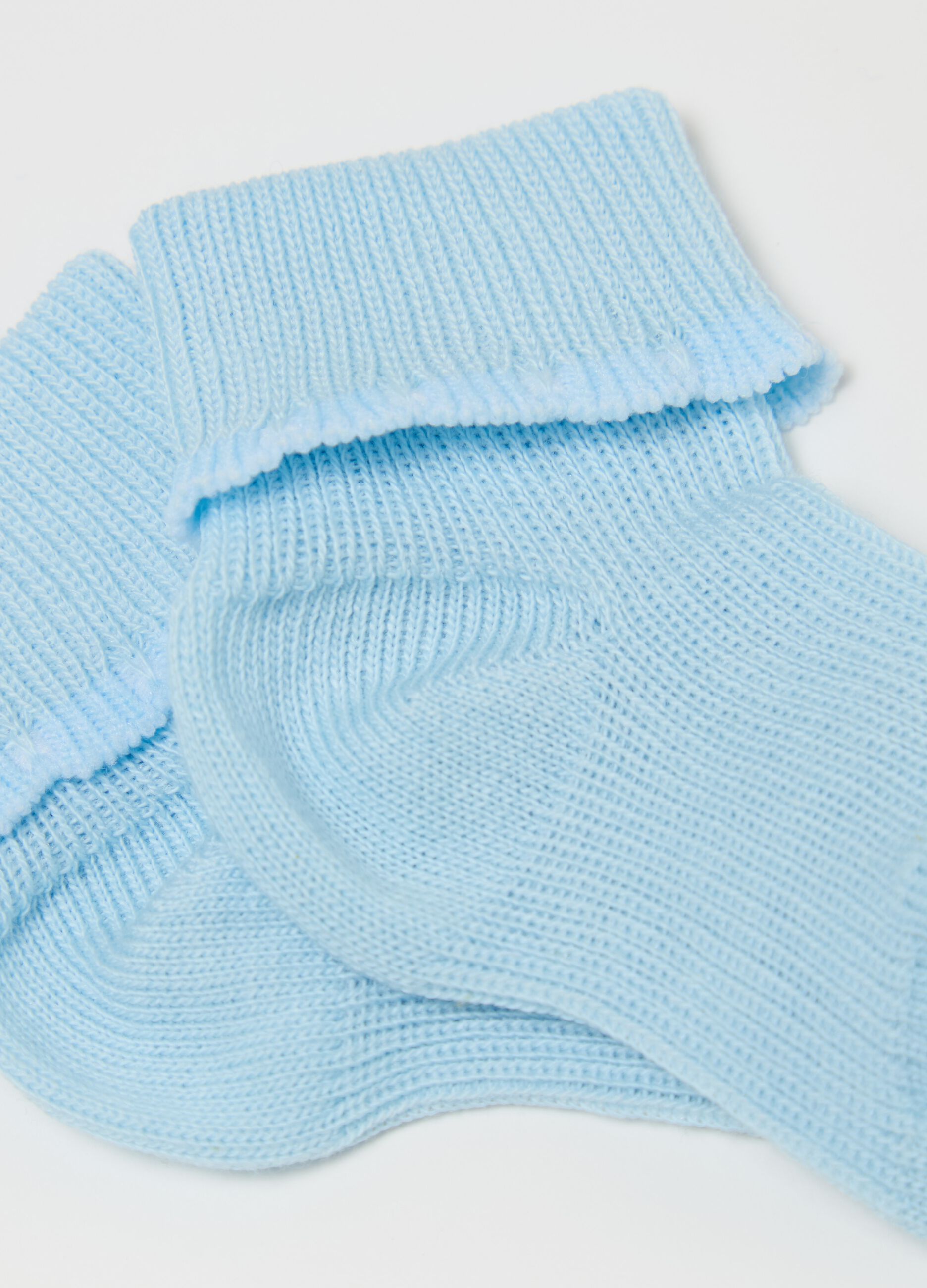 Two-pack socks with fold