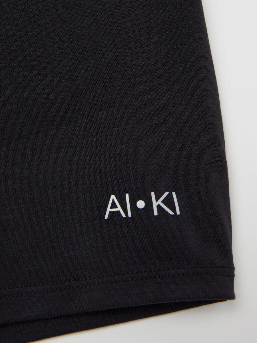 AI•KI T-shirt with three-quarter sleeves_1