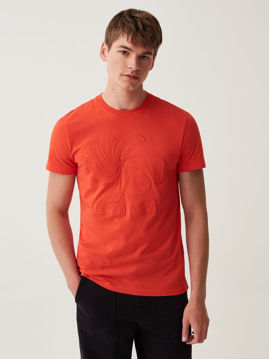Grand&Hills cotton T-shirt with embroidery_0