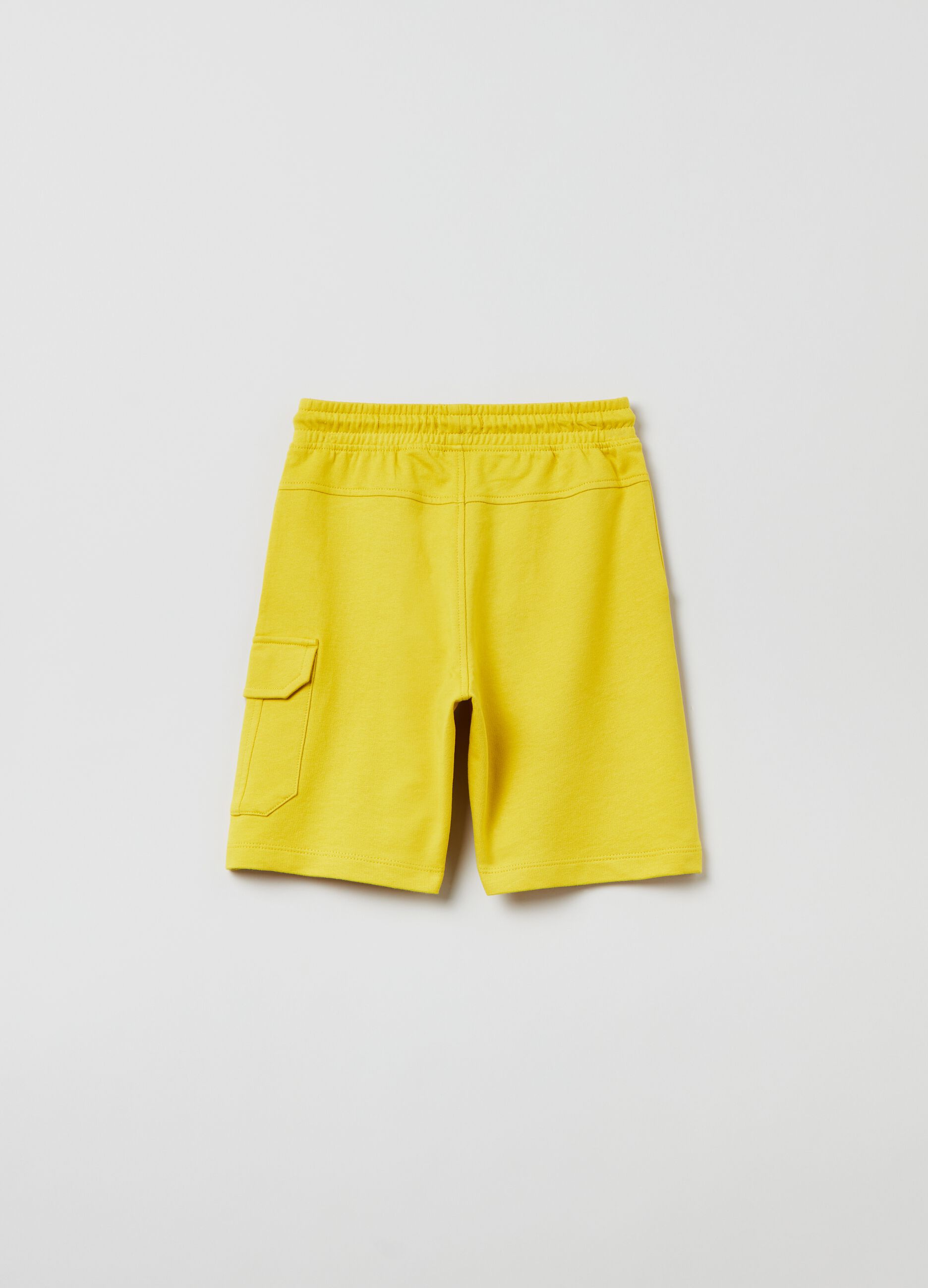 Cotton shorts with drawstring