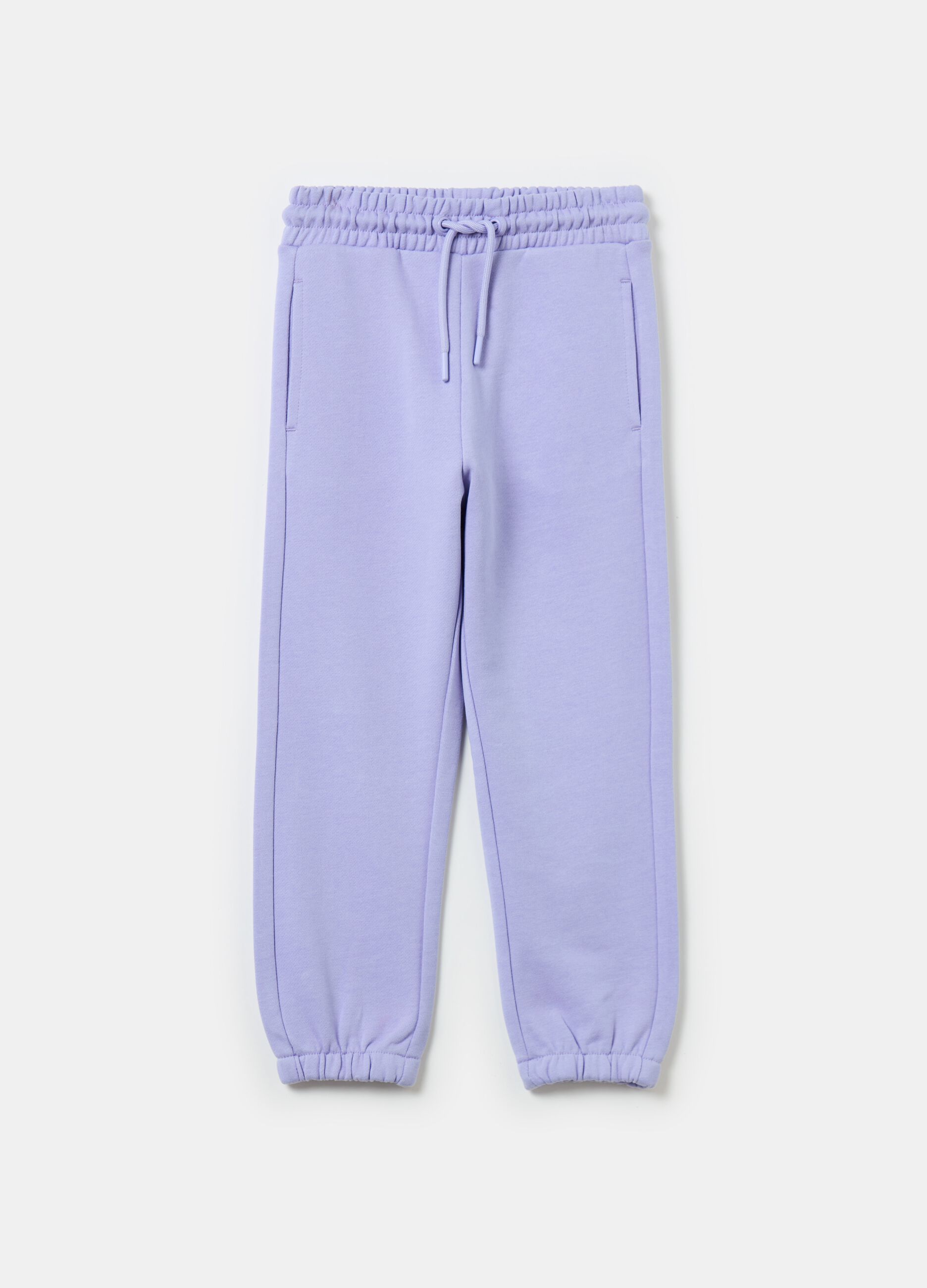 Essential joggers in organic cotton with drawstring