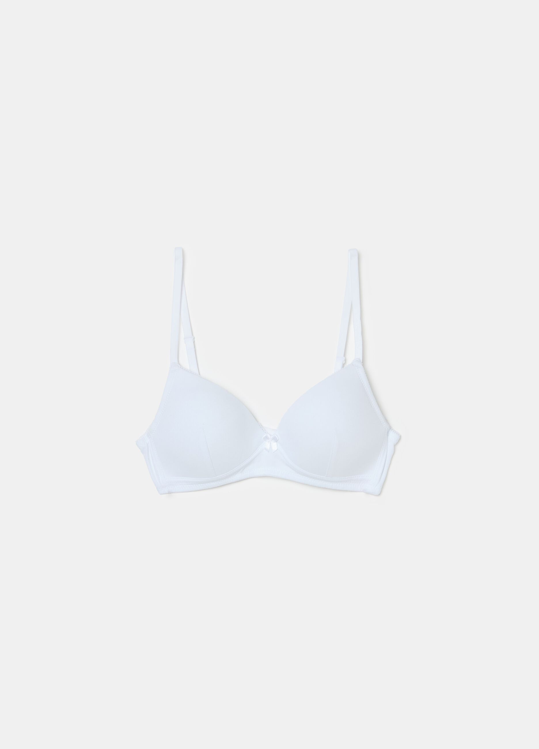 The Triangle stretch cotton triangle bra