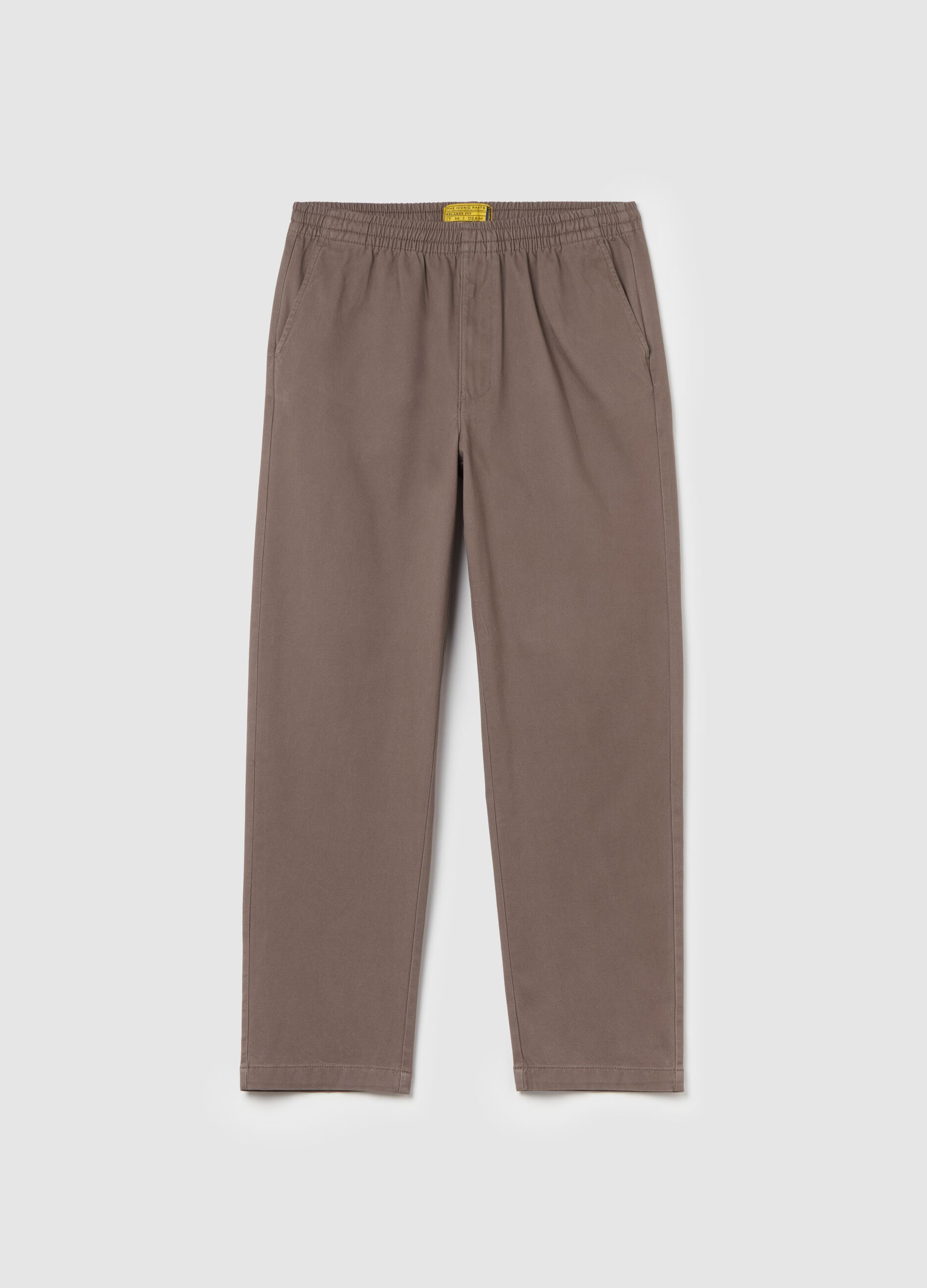 Chino trousers in stretch Oxford cotton