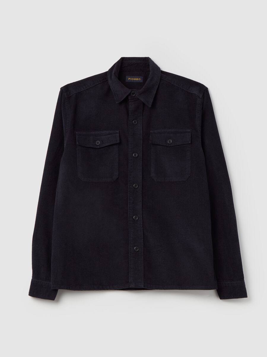 Corduroy shirt with pockets_4