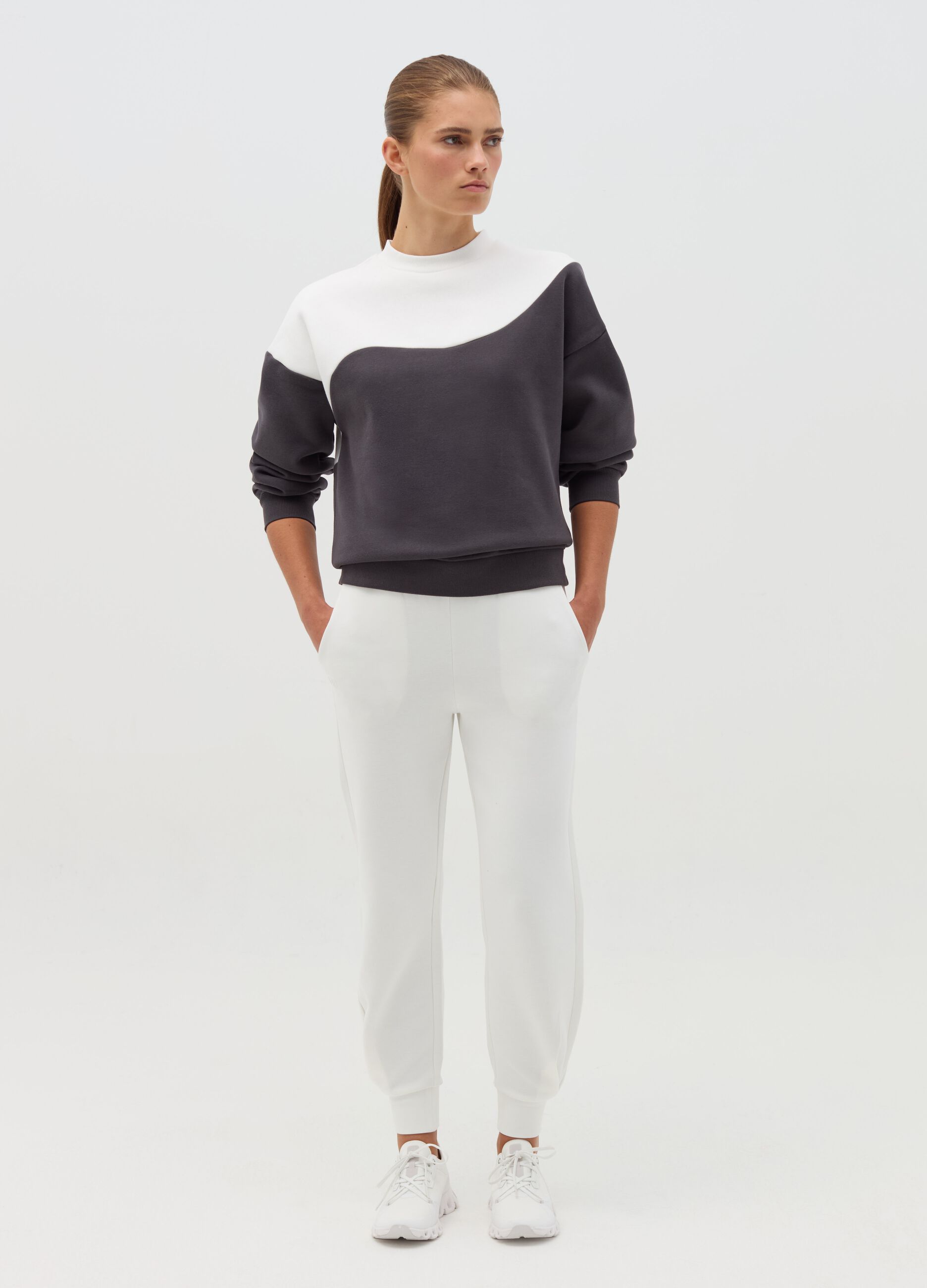 AI•KI colourblock sweatshirt