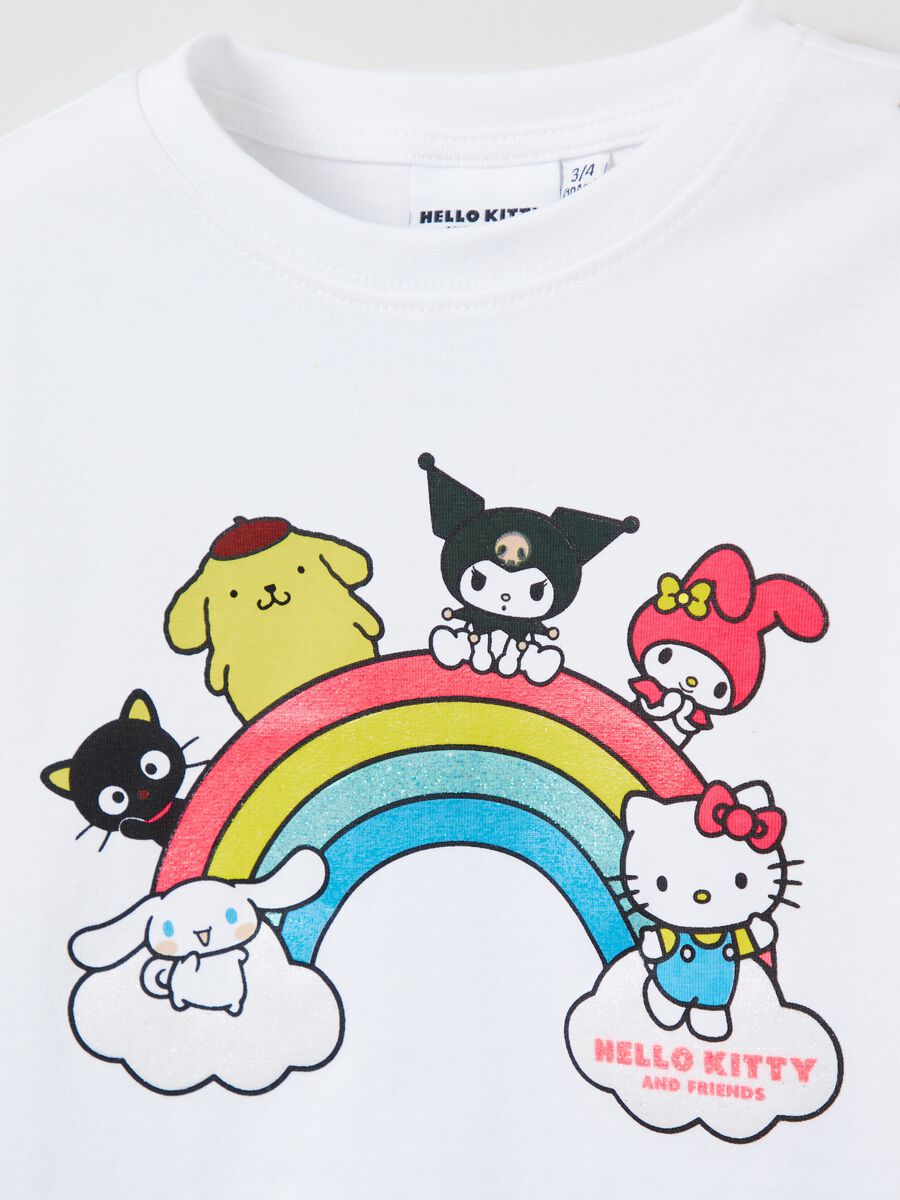 T-shirt con stampa glitter Hello Kitty_2