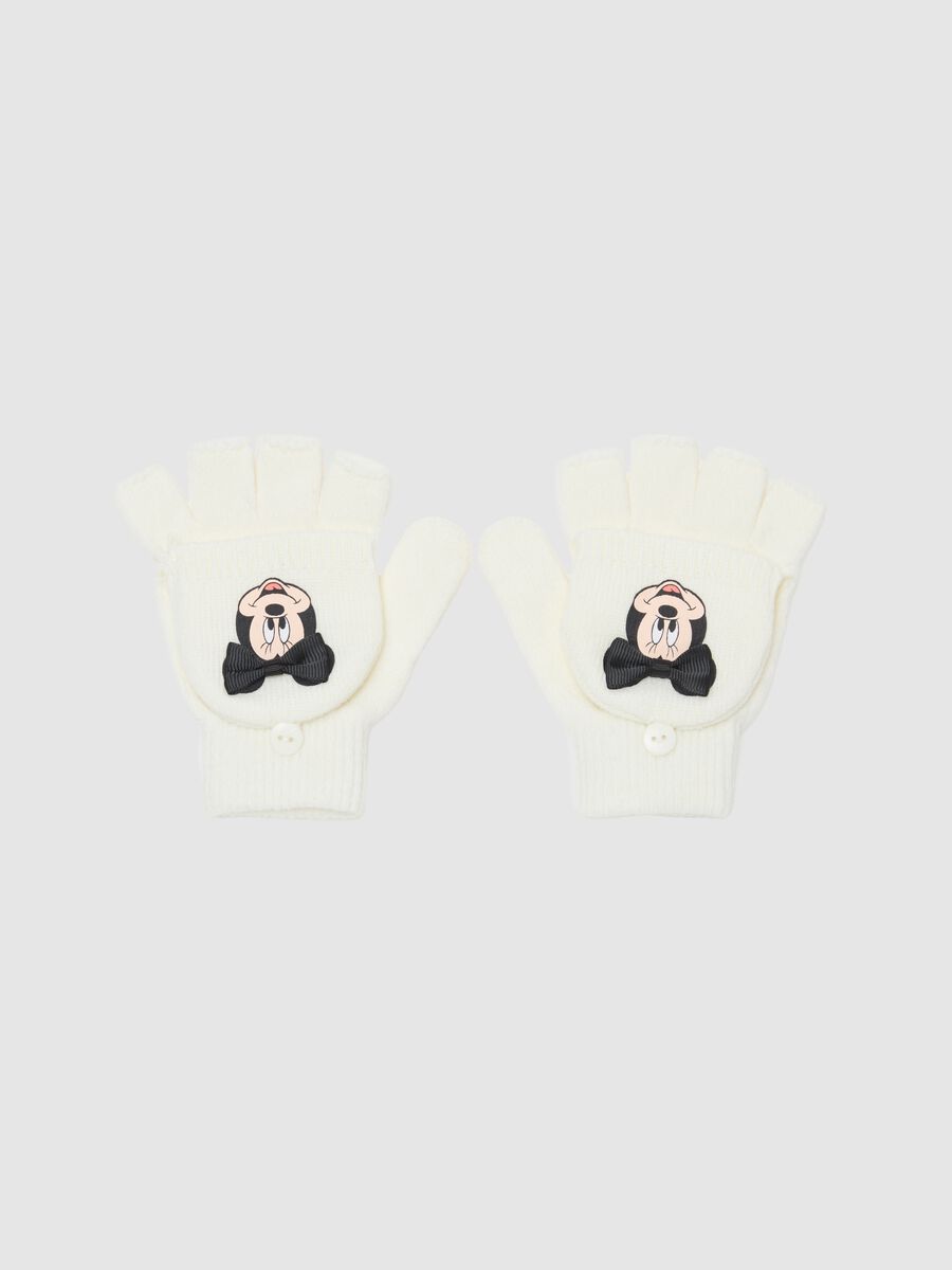 Half-finger gloves with Minnie Mouse print_0