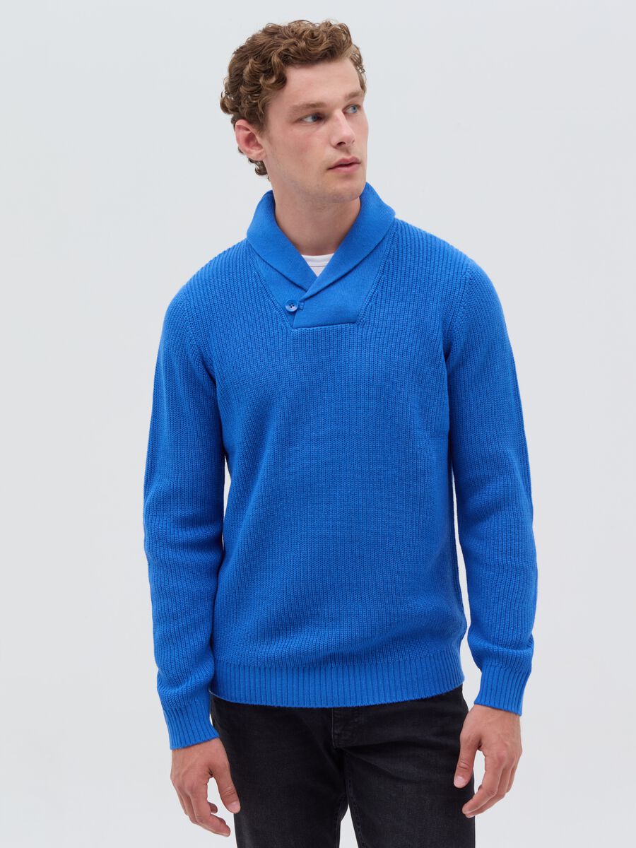 Pullover with shawl neck_1