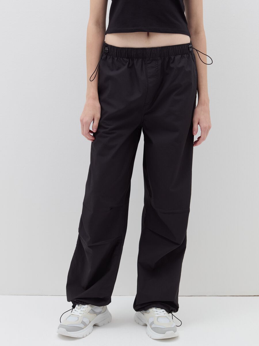 Cotton parachute trousers_1