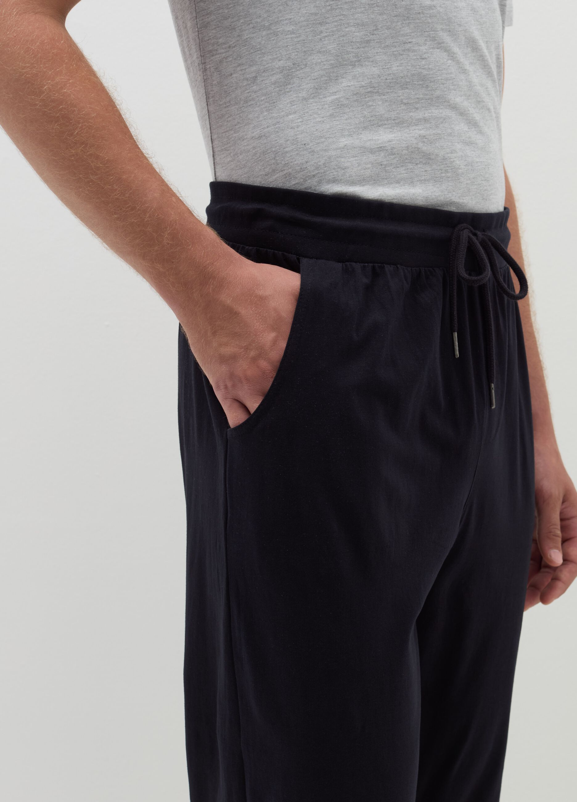 Pyjama trousers with drawstring