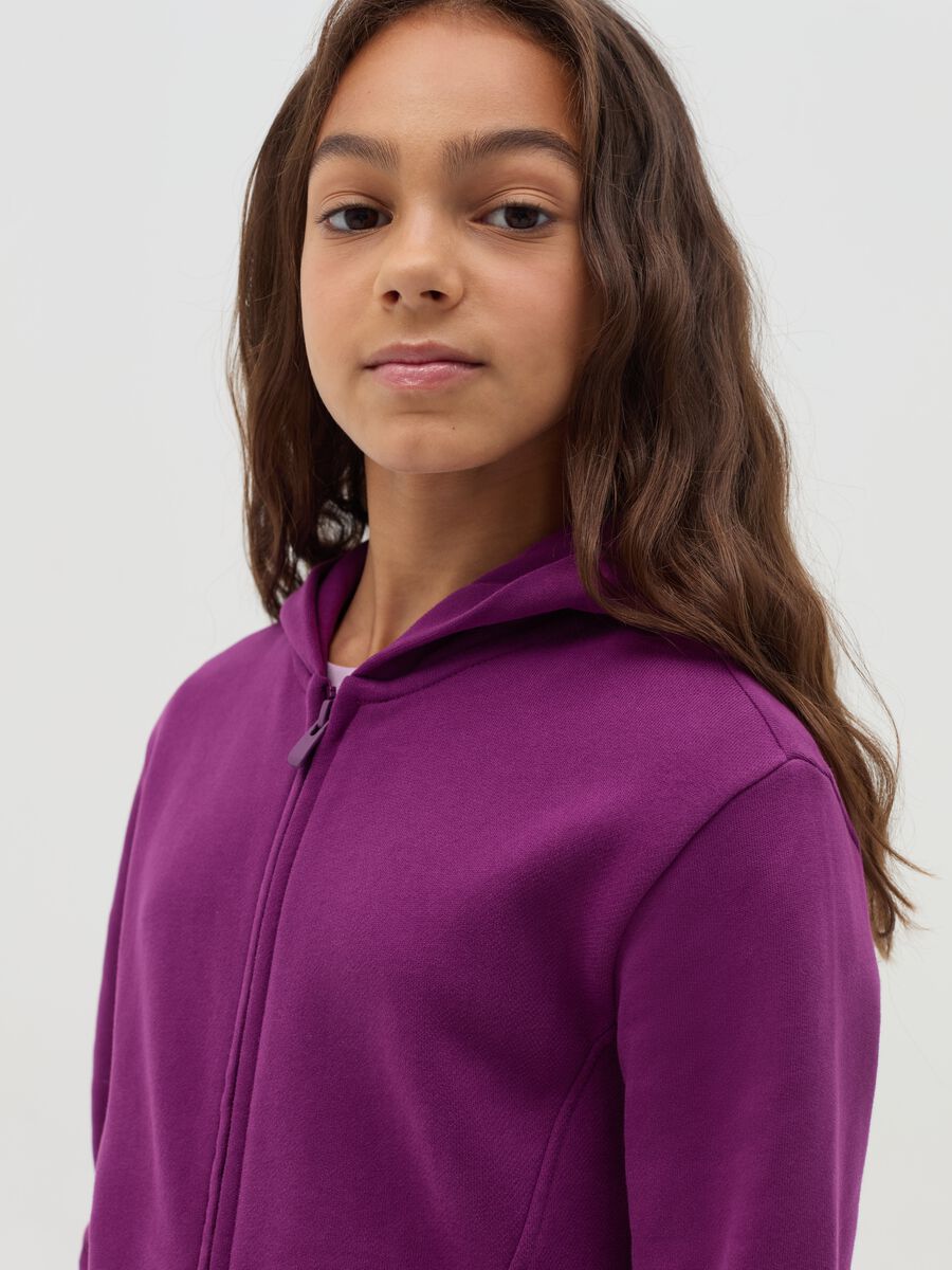 Essential organic cotton full-zip sweatshirt with hood_2