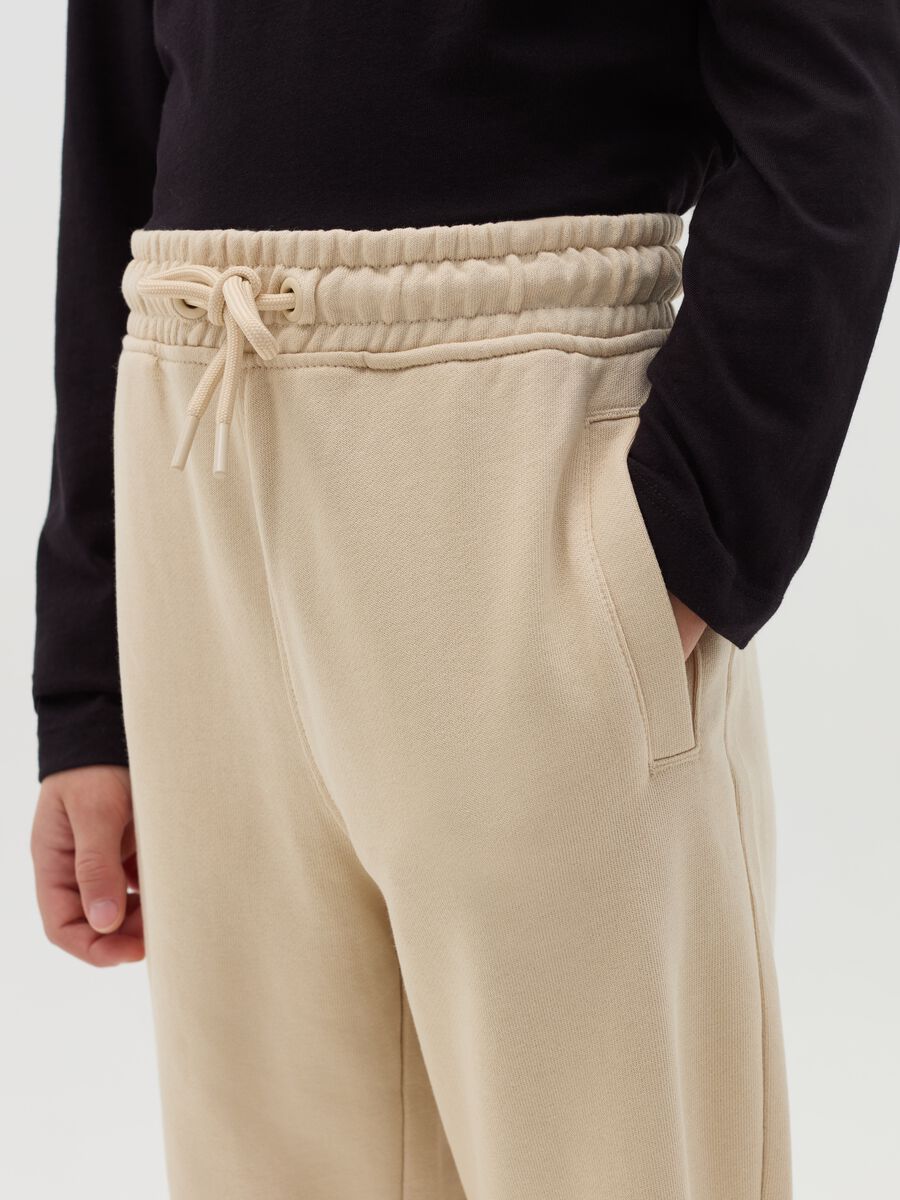 Essential joggers in organic cotton with drawstring_2