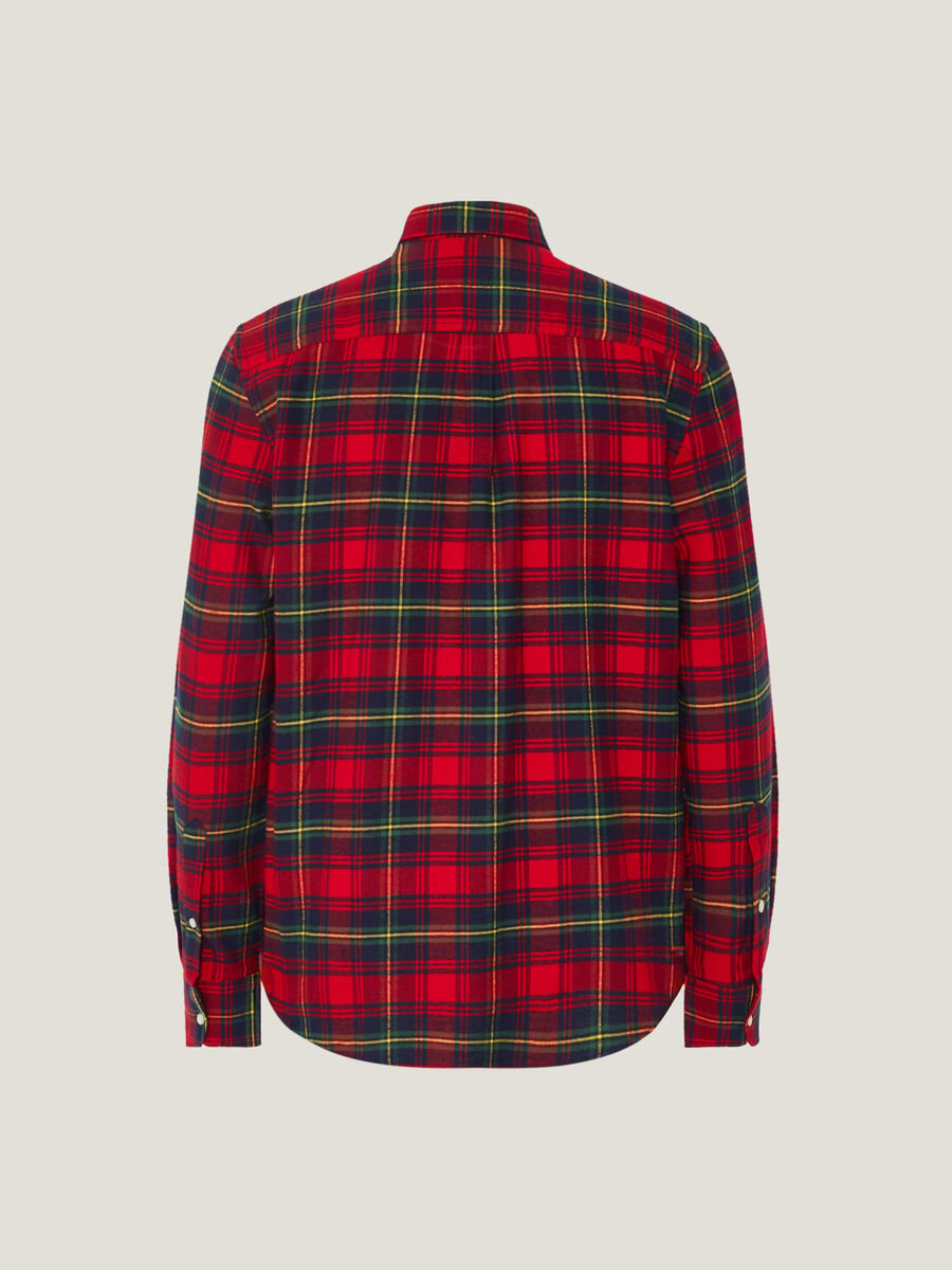 Flannel shirt with check pattern_4