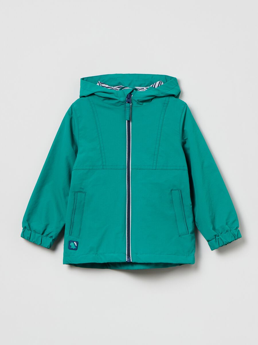 Lightweight jacket with hood and zip_0