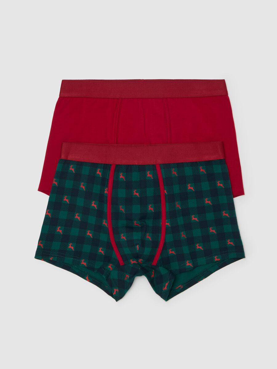 Bipack boxer in cotone bio fantasia tartan_0