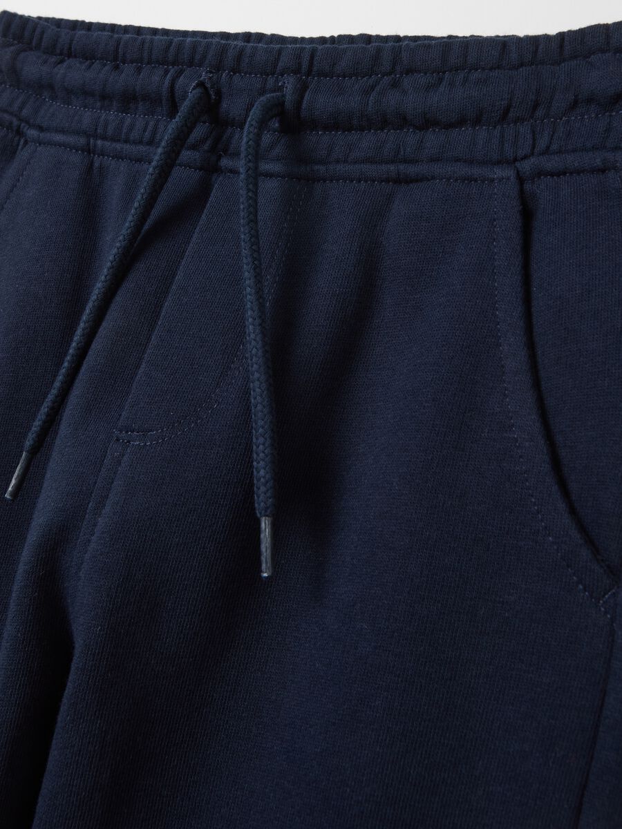 Fleece joggers with drawstring_2