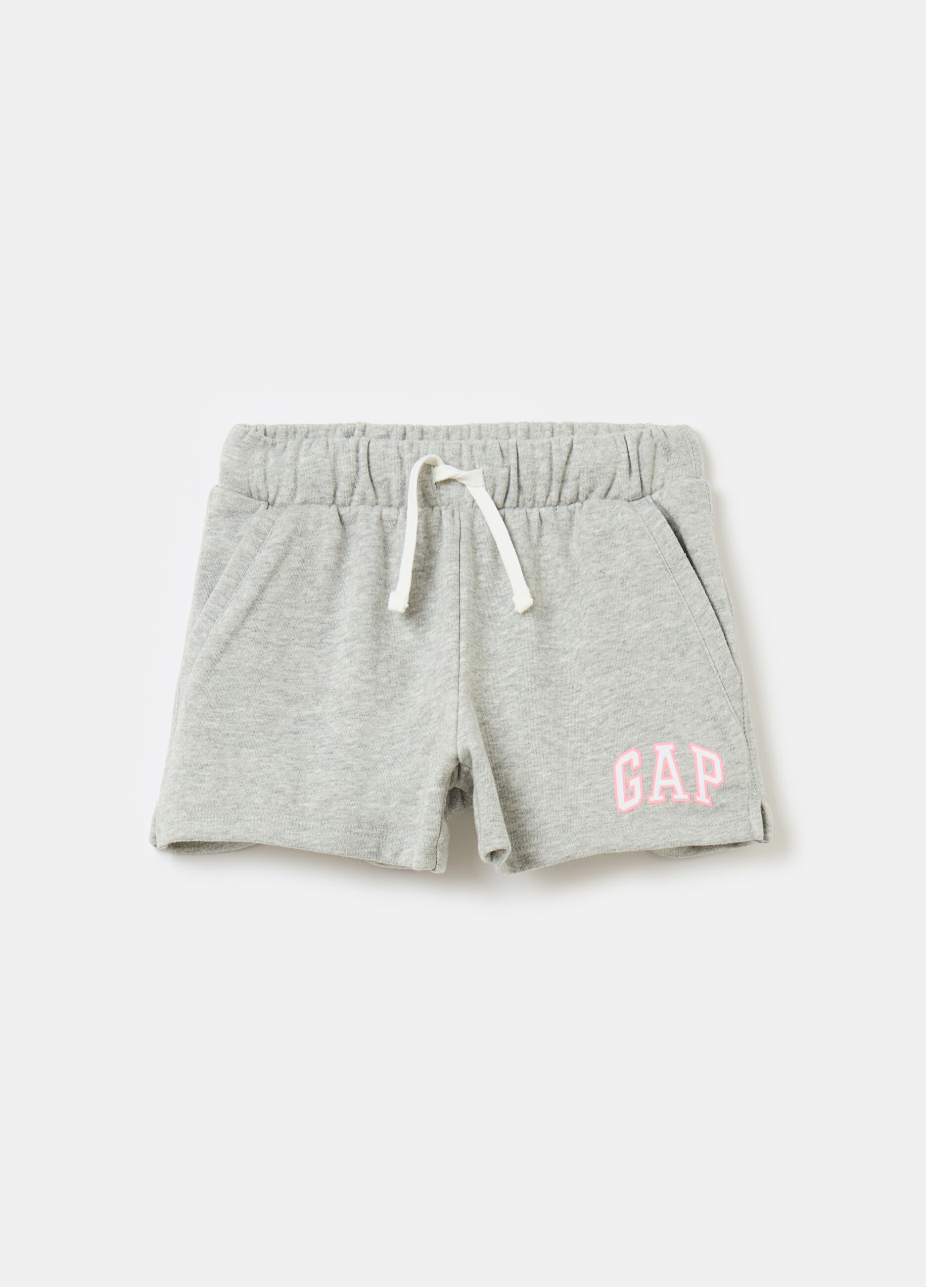 Shorts in French Terry con stampa logo