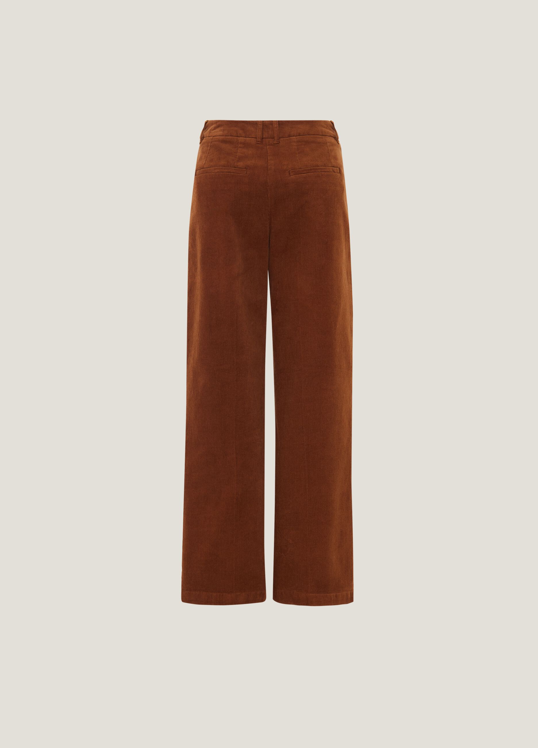 Straight-fit trousers in corduroy