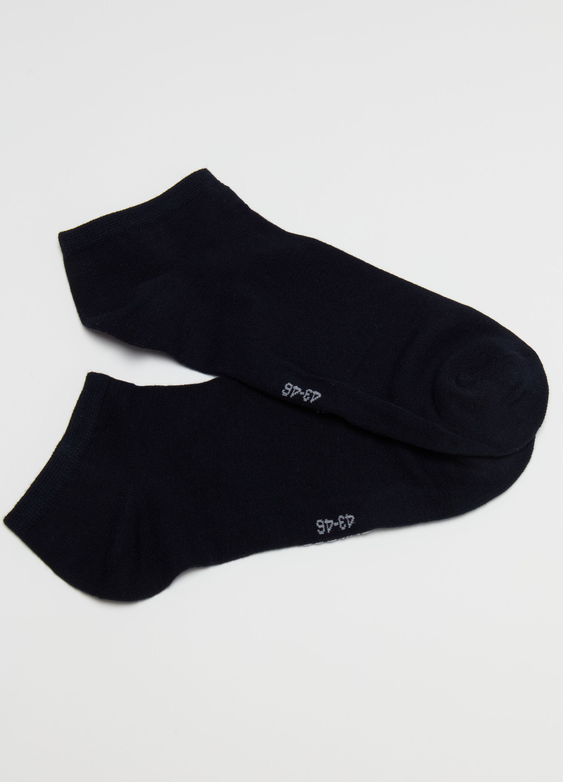 Three-pair pack short socks in bamboo viscose