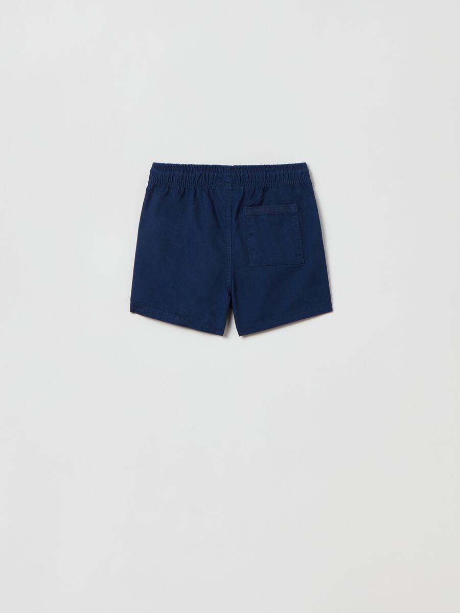 Shorts in twill con coulisse_1