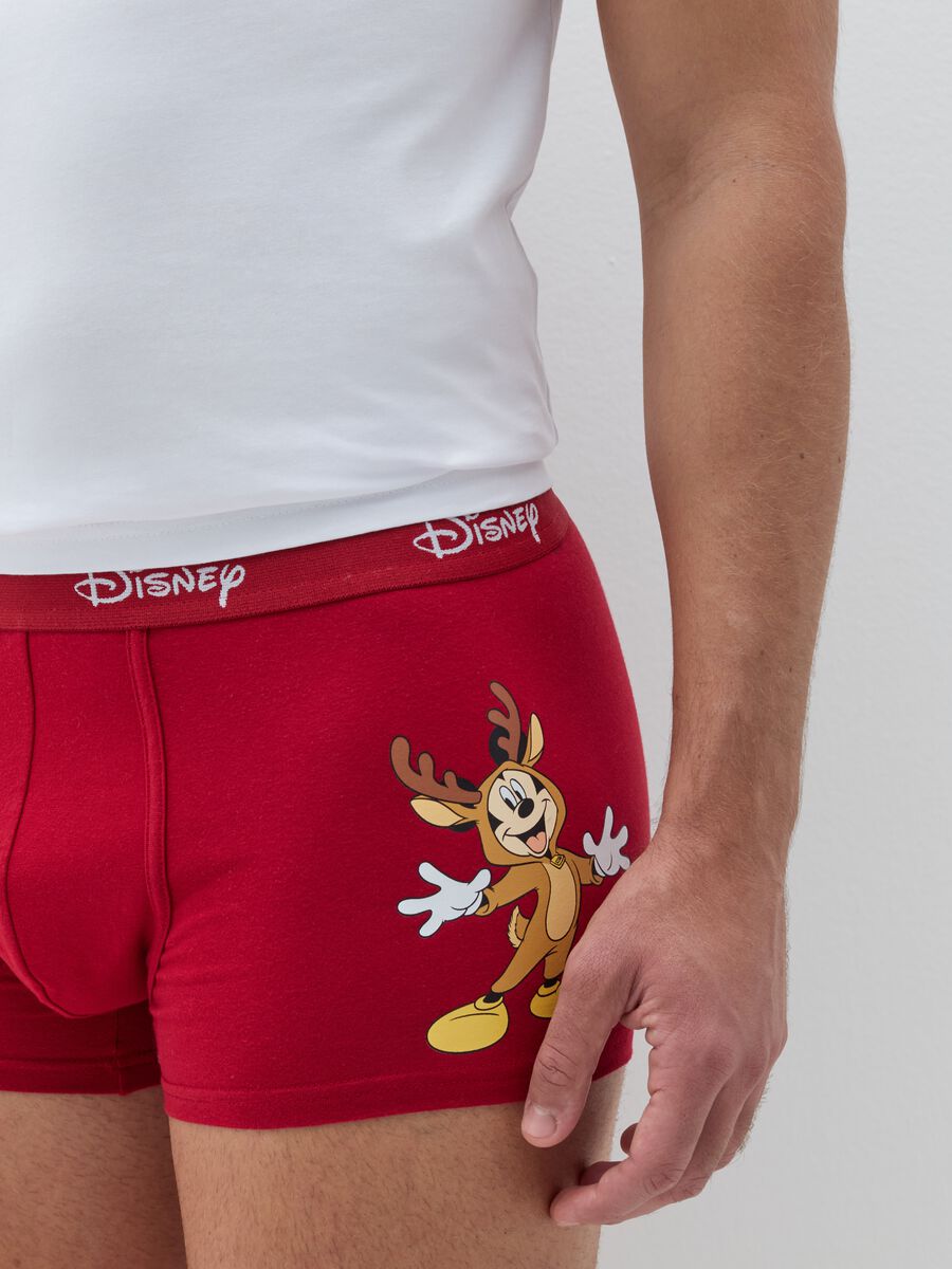 Boxer shorts with Christmas Mickey Mouse print_2