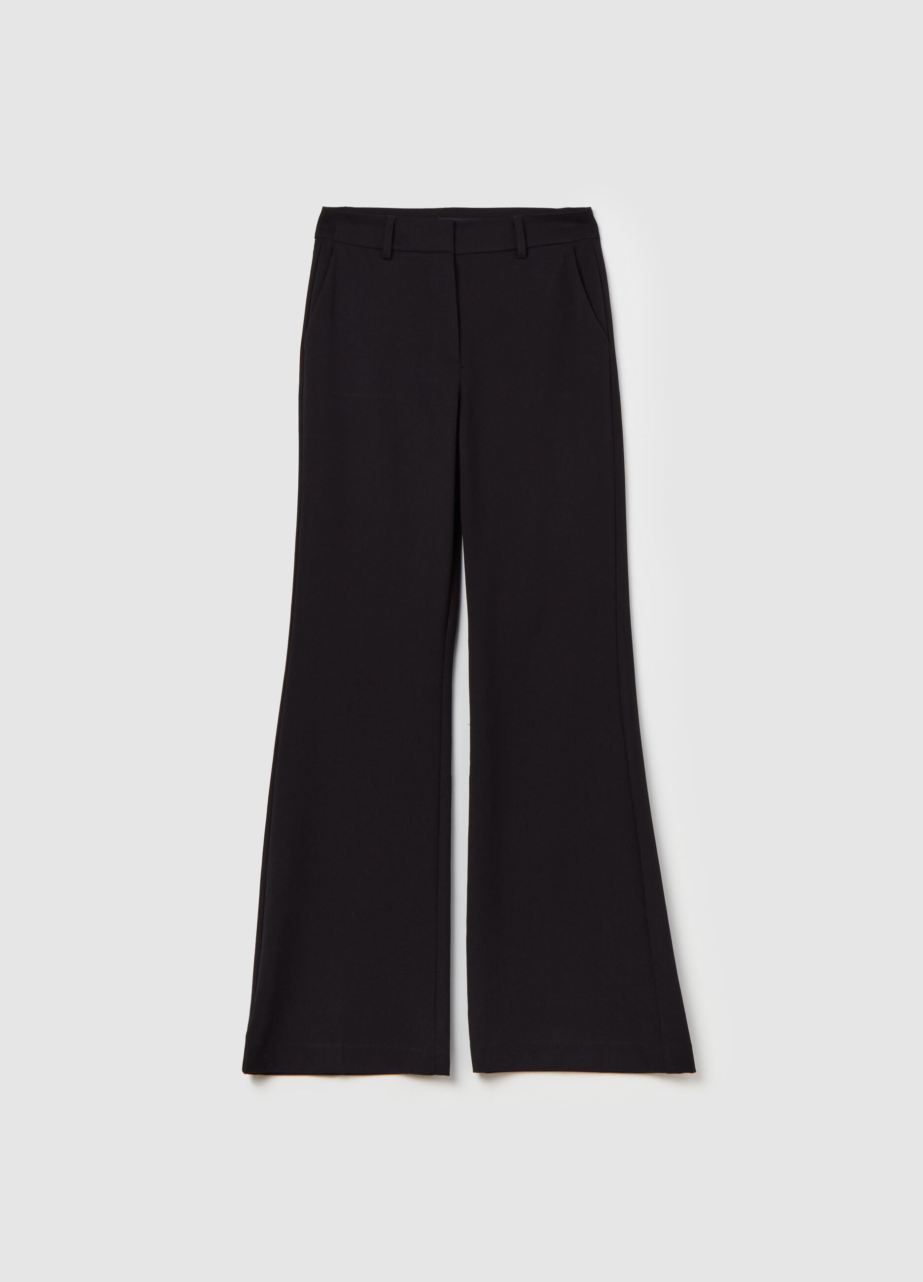 Contemporary bootcut-fit trousers