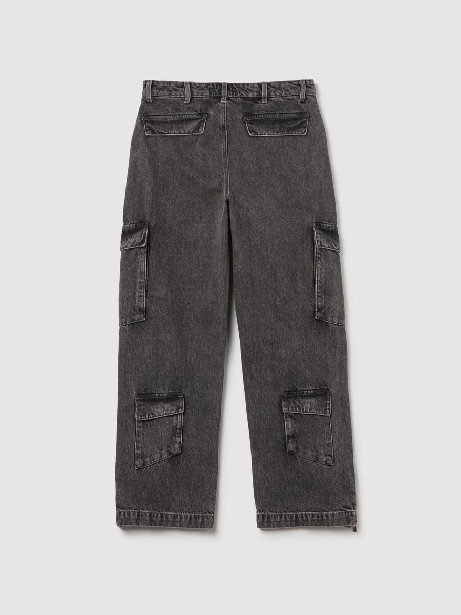 Denim Cargo Pants Vintage Grey_6