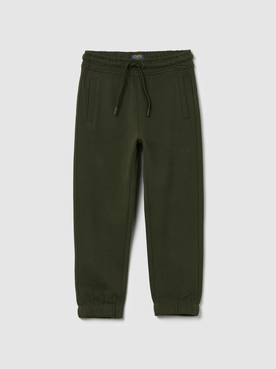 Essential joggers in organic cotton with drawstring_0