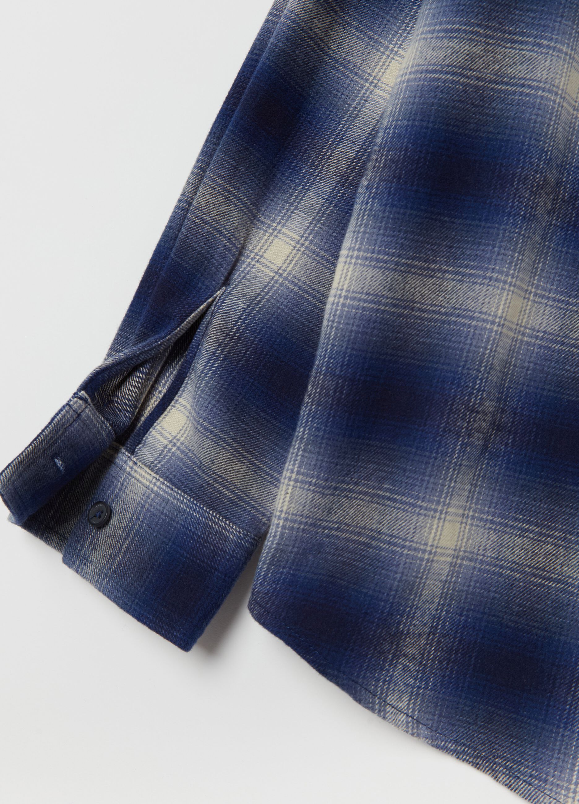 Regular-fit shirt in check flannel