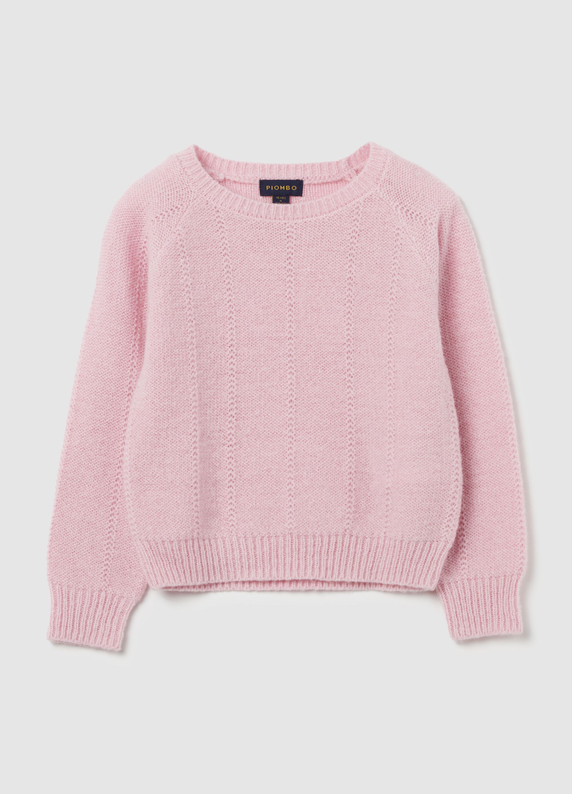 Pullover con trama pointelle