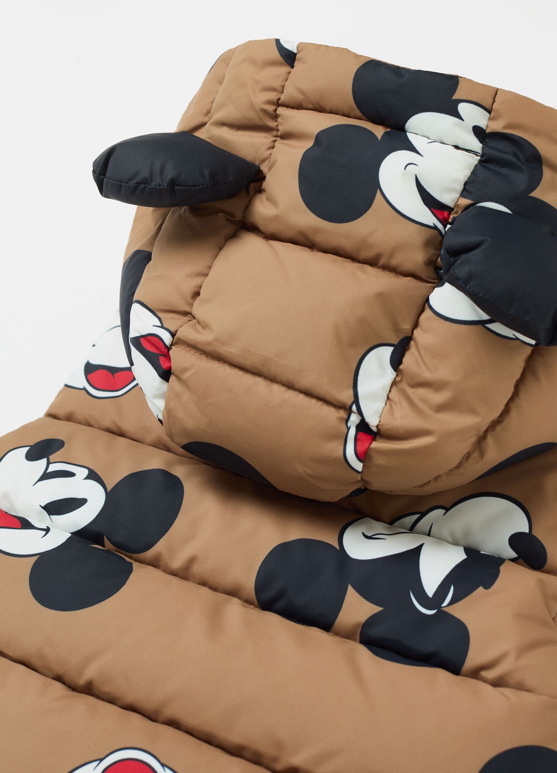 Quilted Mickey Mouse gilet with hood