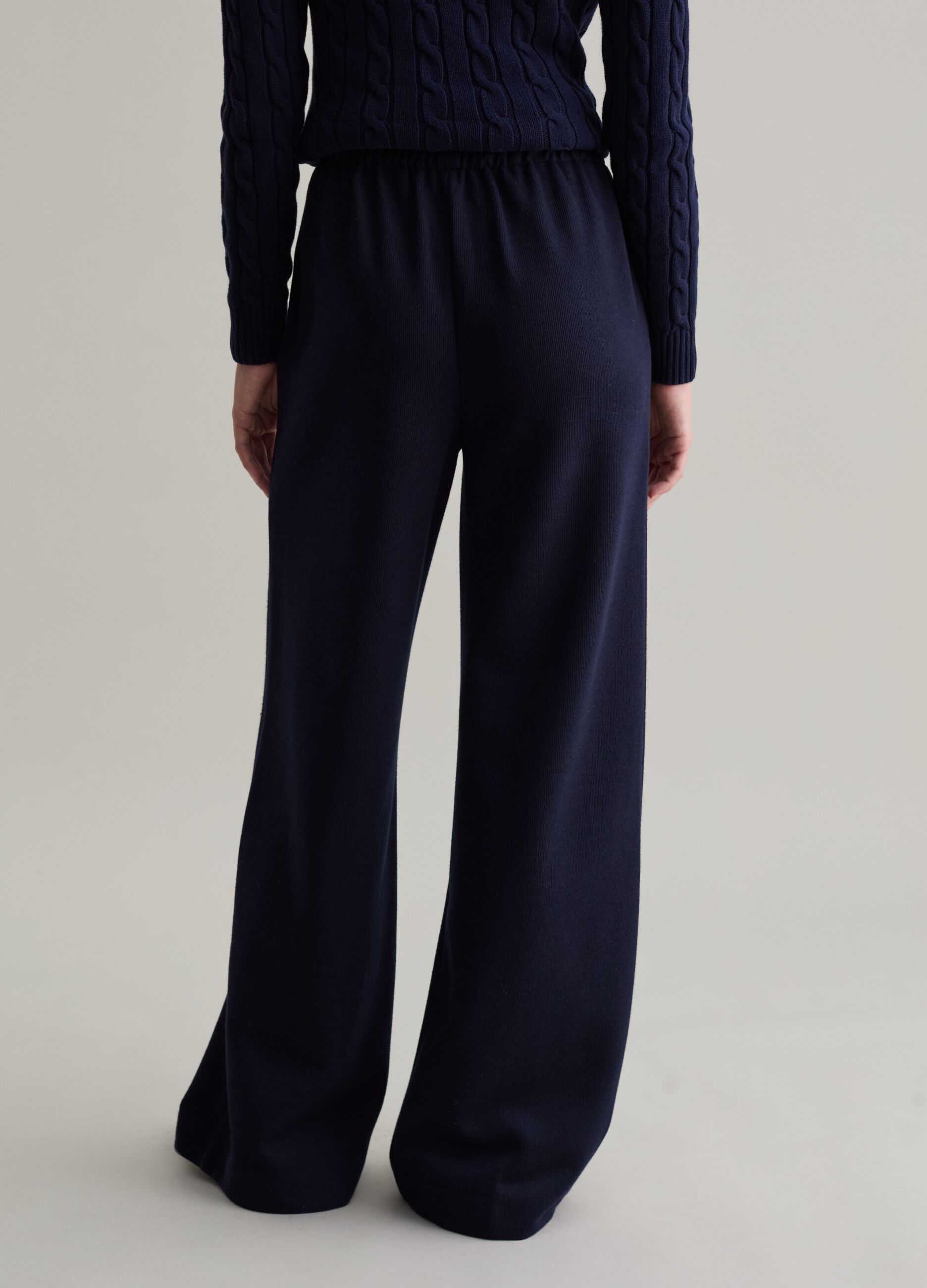 Relaxed-fit knit trousers