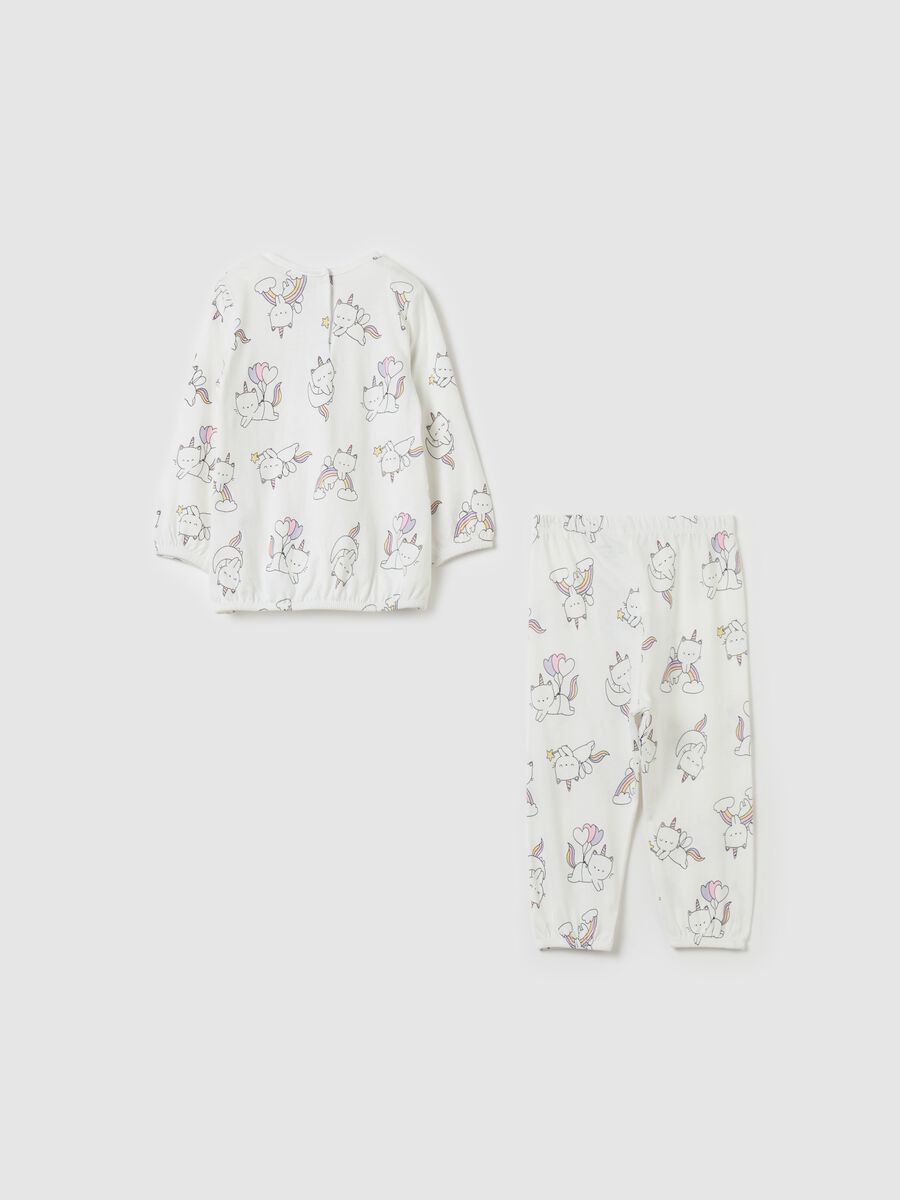 Printed cotton pyjamas_1