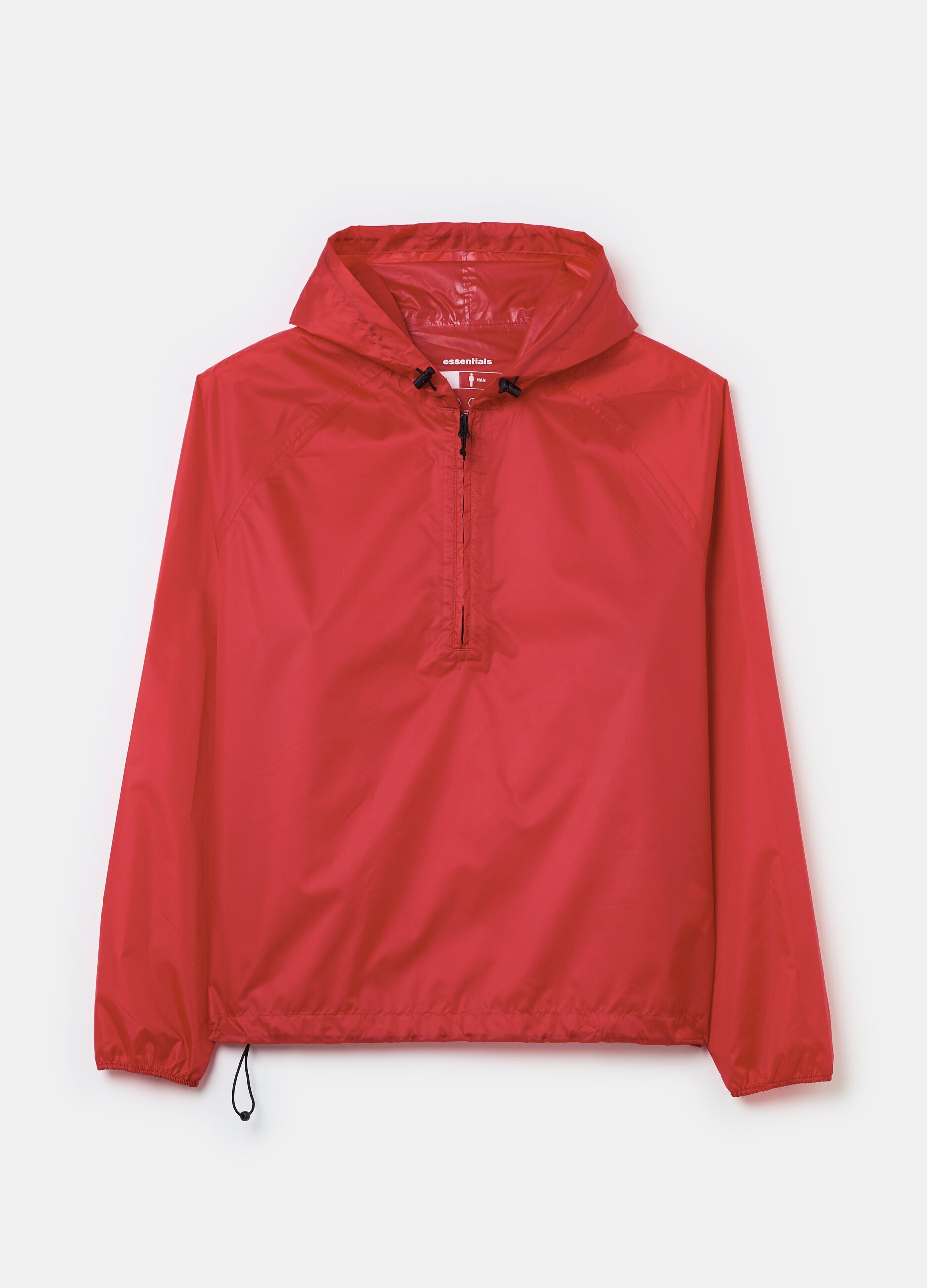 Essential waterproof half-zip jacket