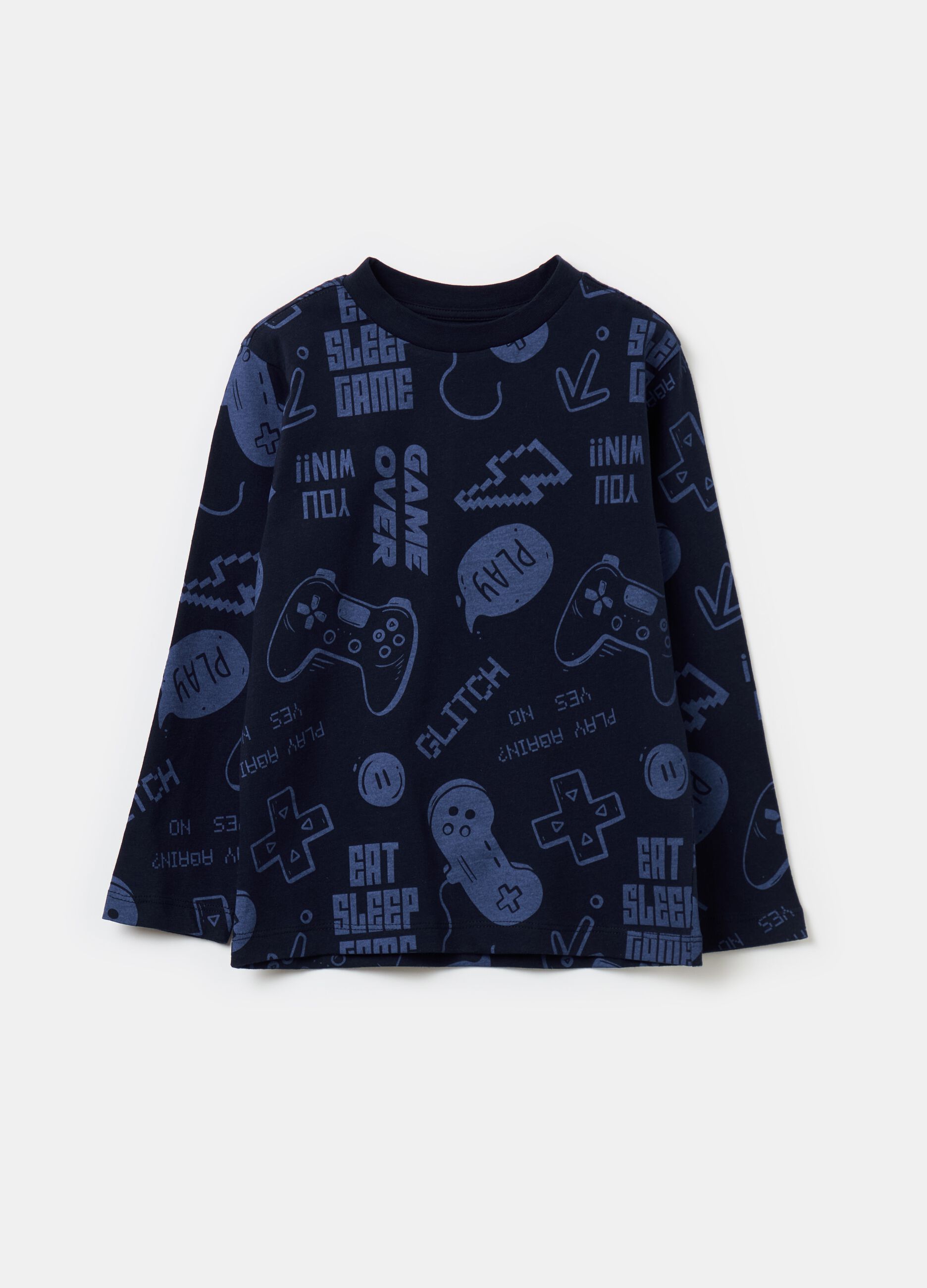 Long-sleeved T-shirt with print