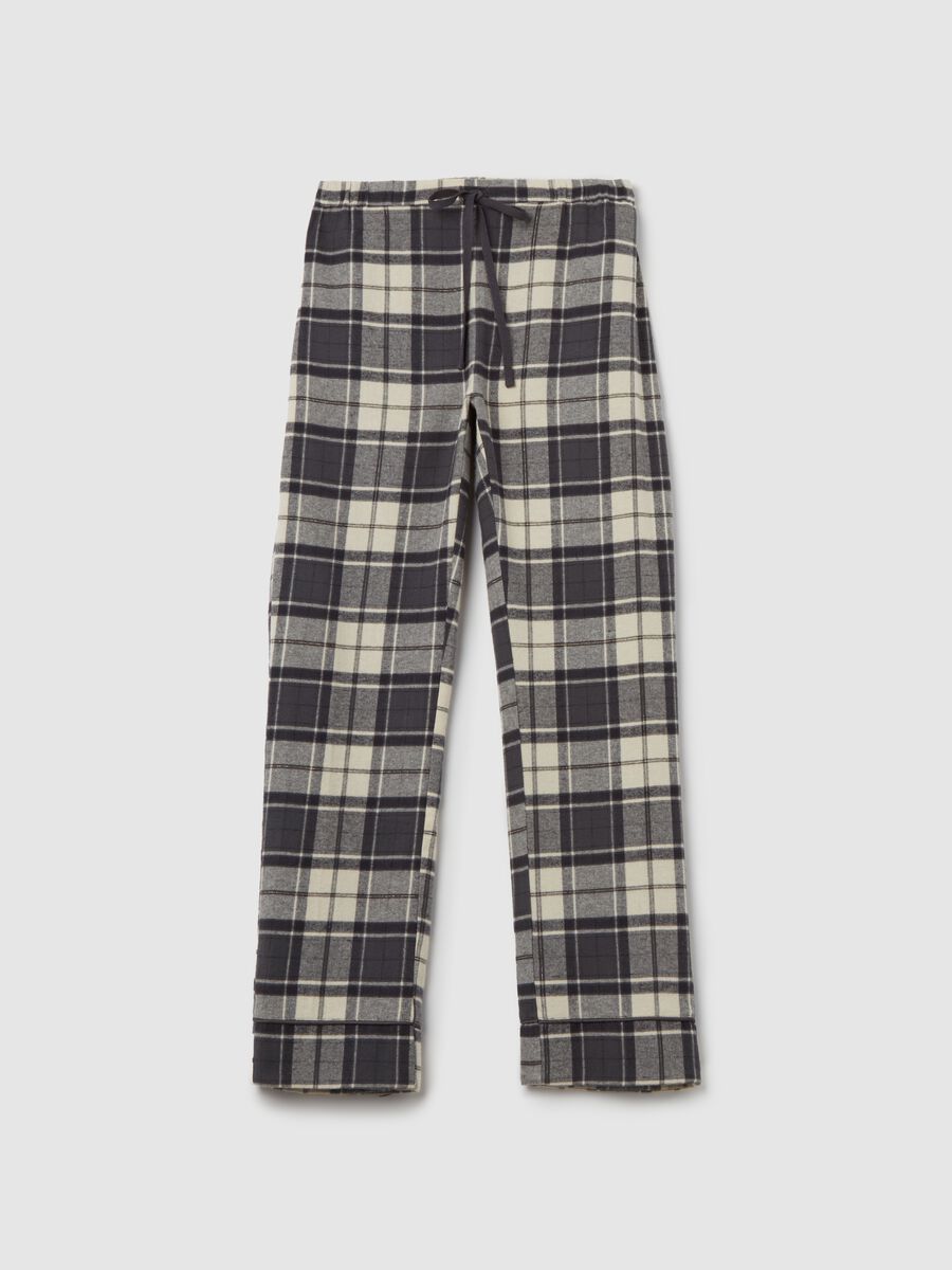 Check pyjama bottoms with lurex_4