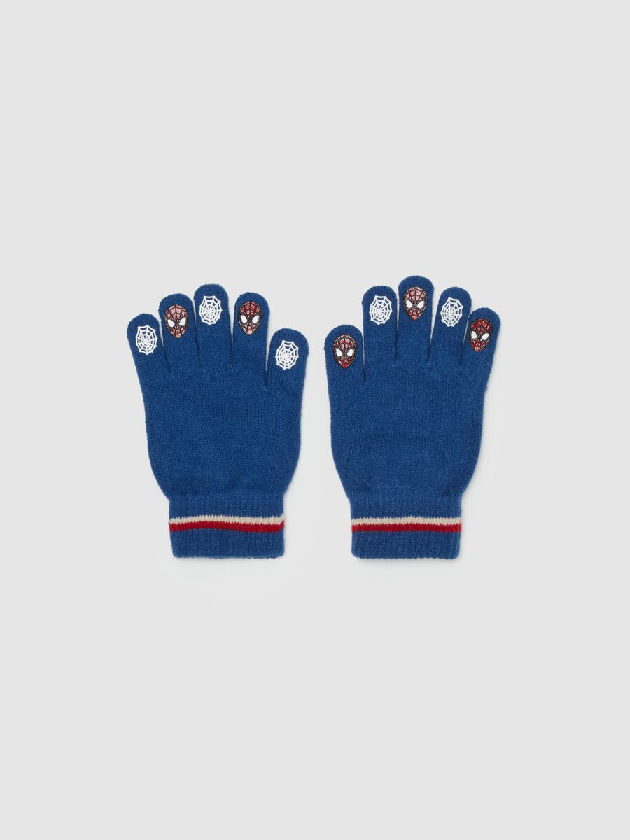 Gloves with Spider-Man print_0