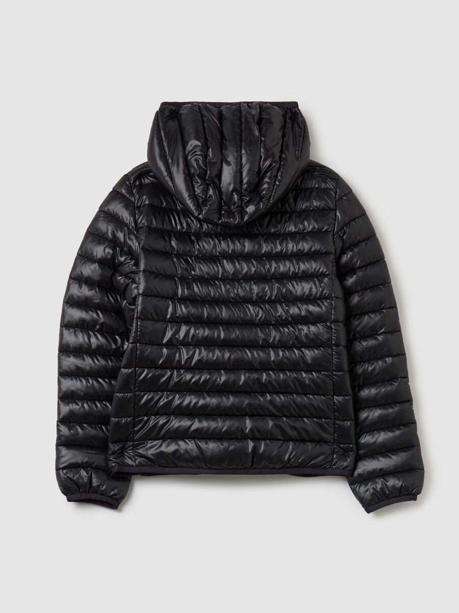 Full-zip ultralight down jacket with hood_1