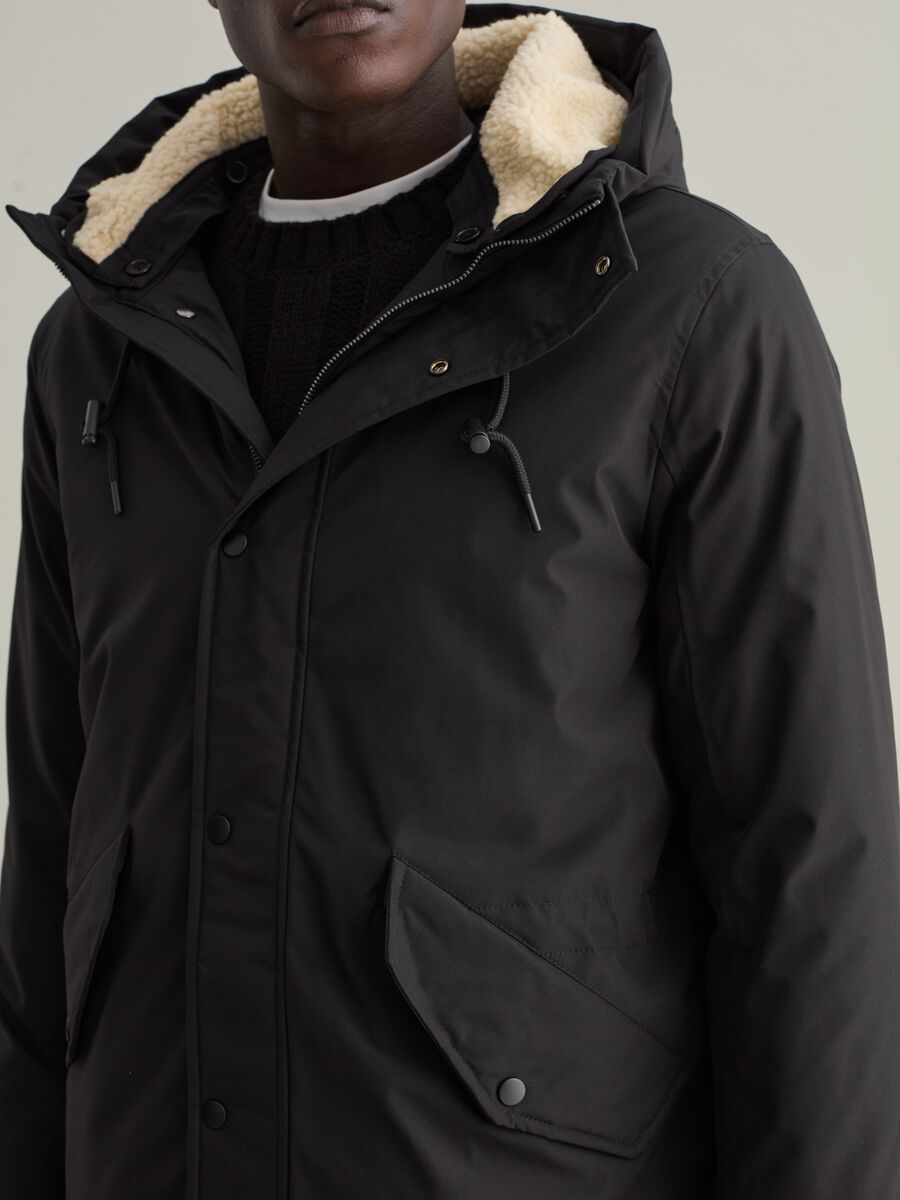 Parka with hood with sherpa lining_2