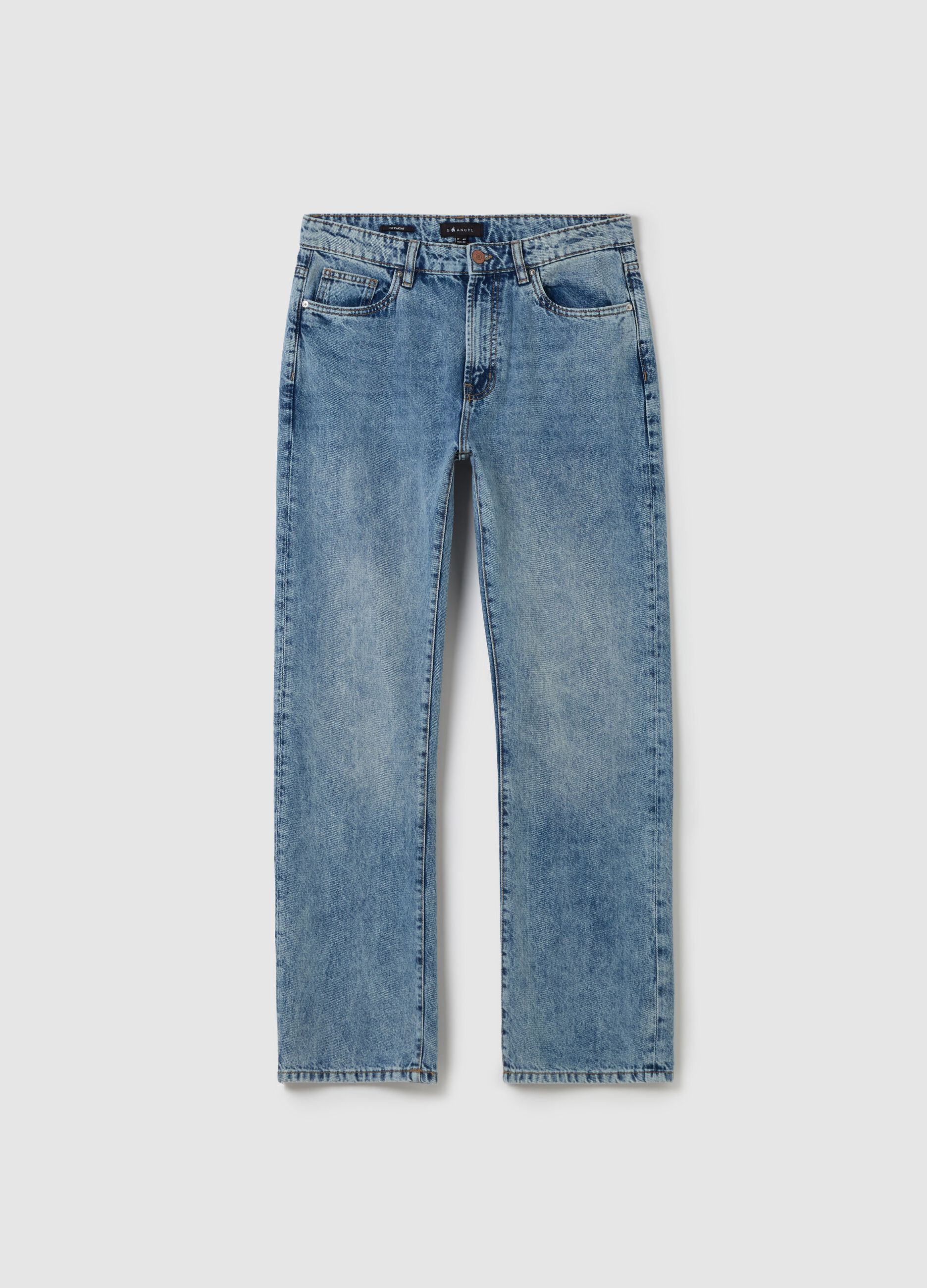 Five-pocket,straight-fit jeans