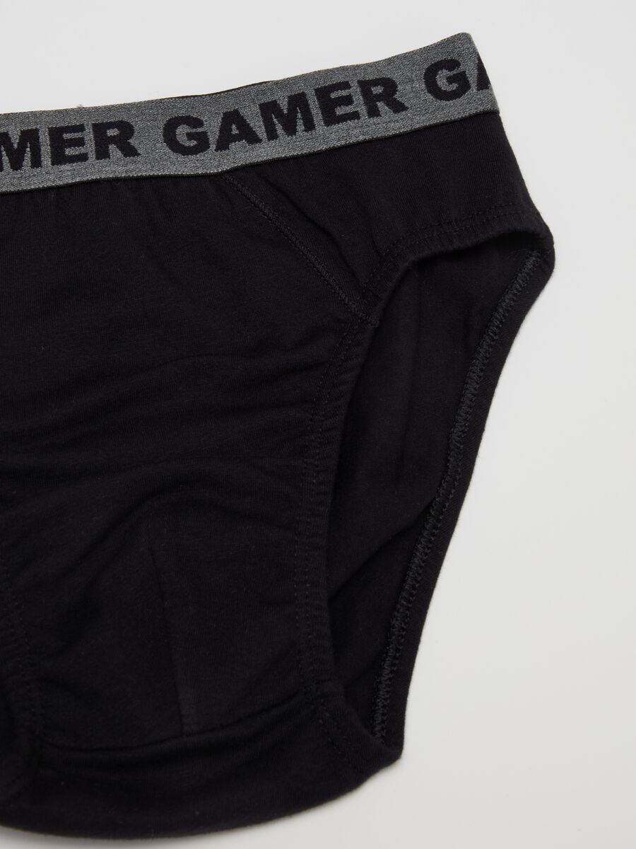 Organic cotton briefs with lettering_3