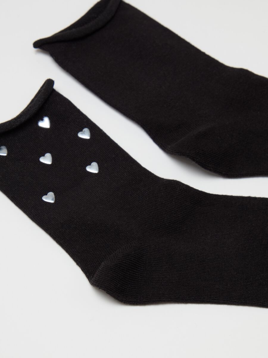 Short socks with small hearts_2