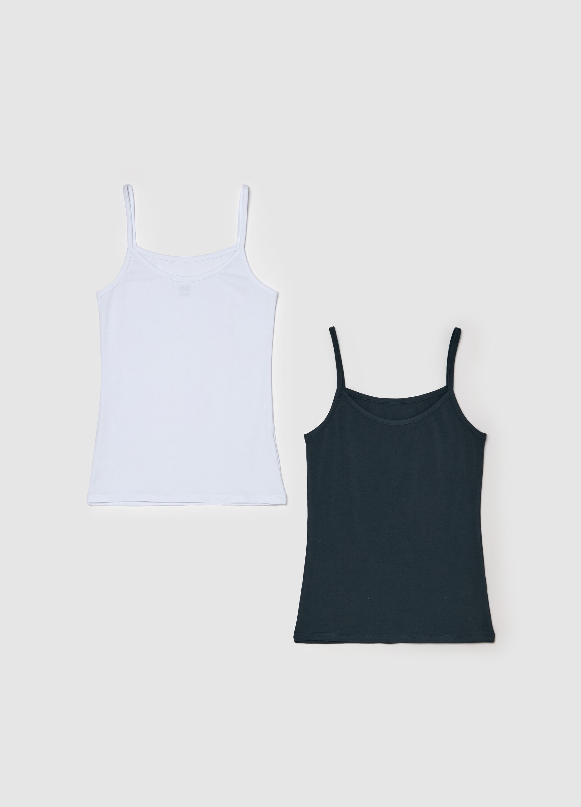 Two-pack organic cotton vests