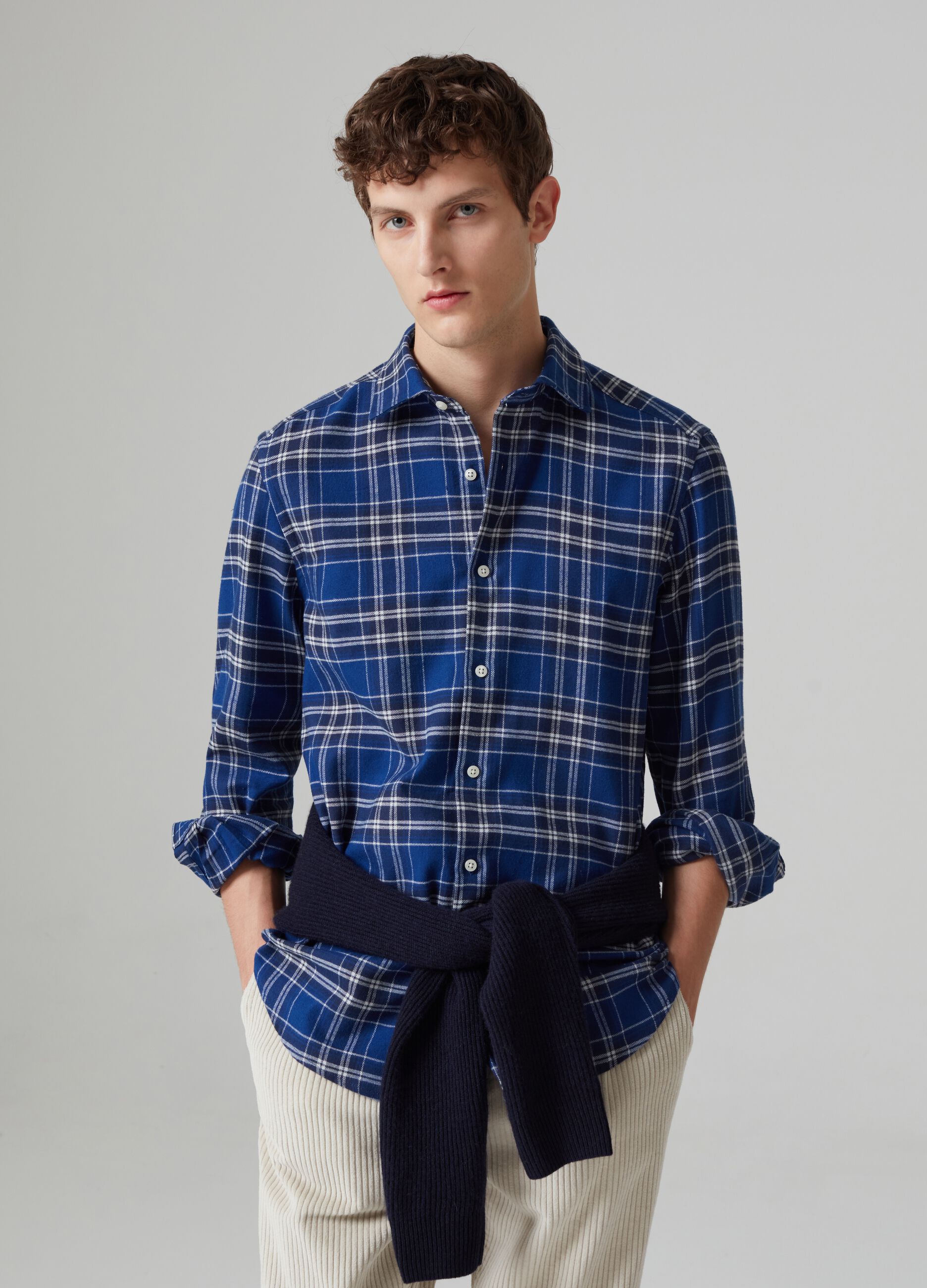 Flannel shirt in check pattern