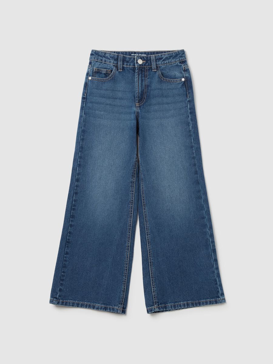 Wide-leg jeans with five pockets_0