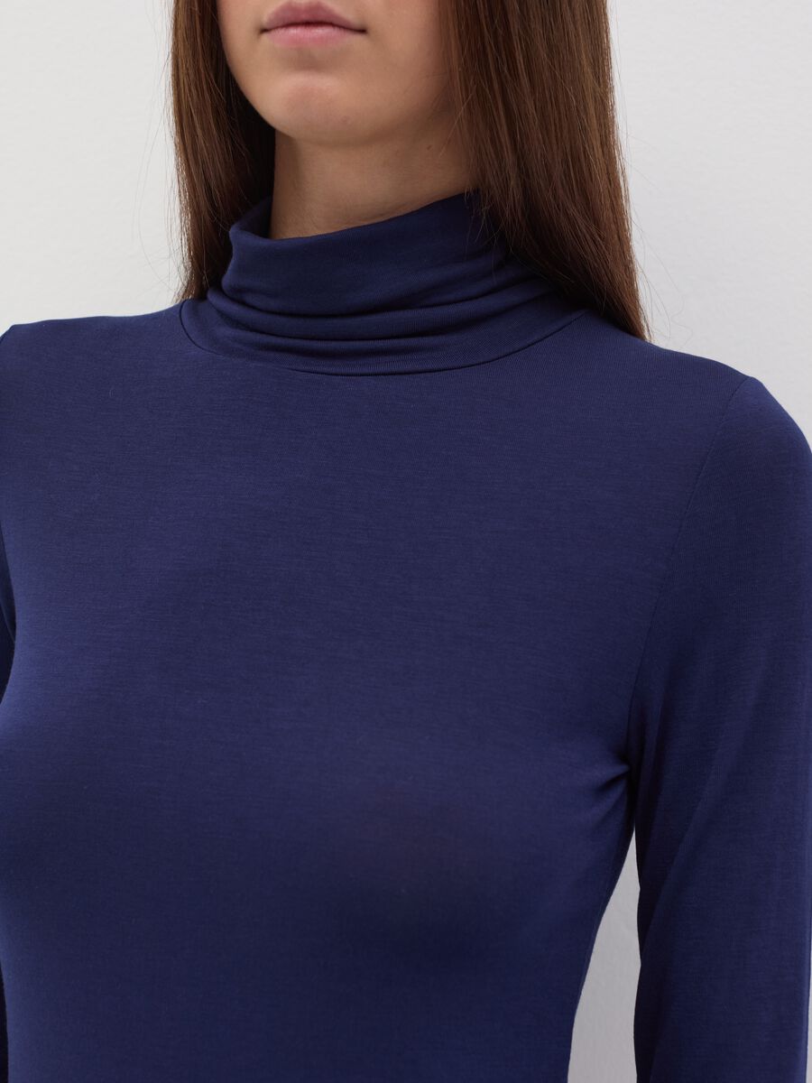 Undershirt with long sleeves in stretch modal_1