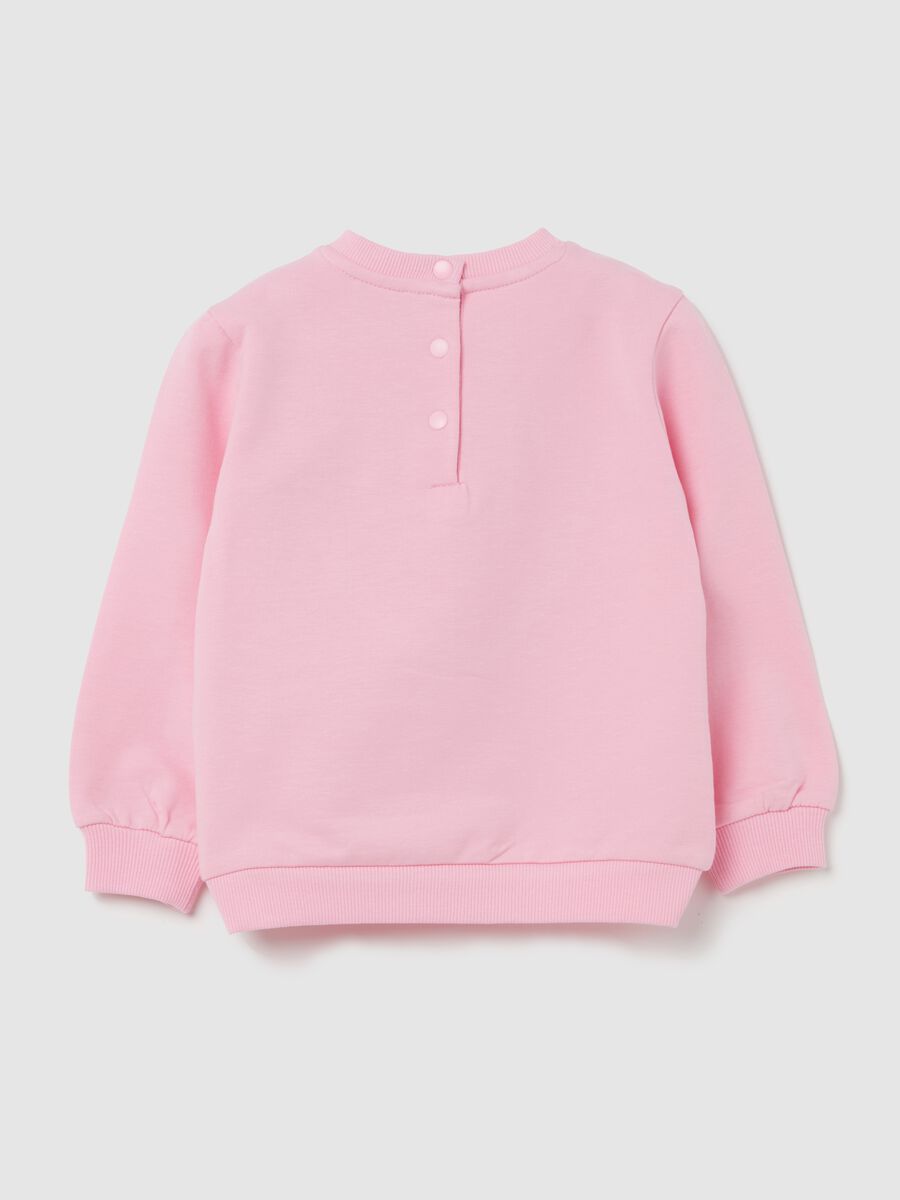 French terry sweatshirt with tulle heart_1