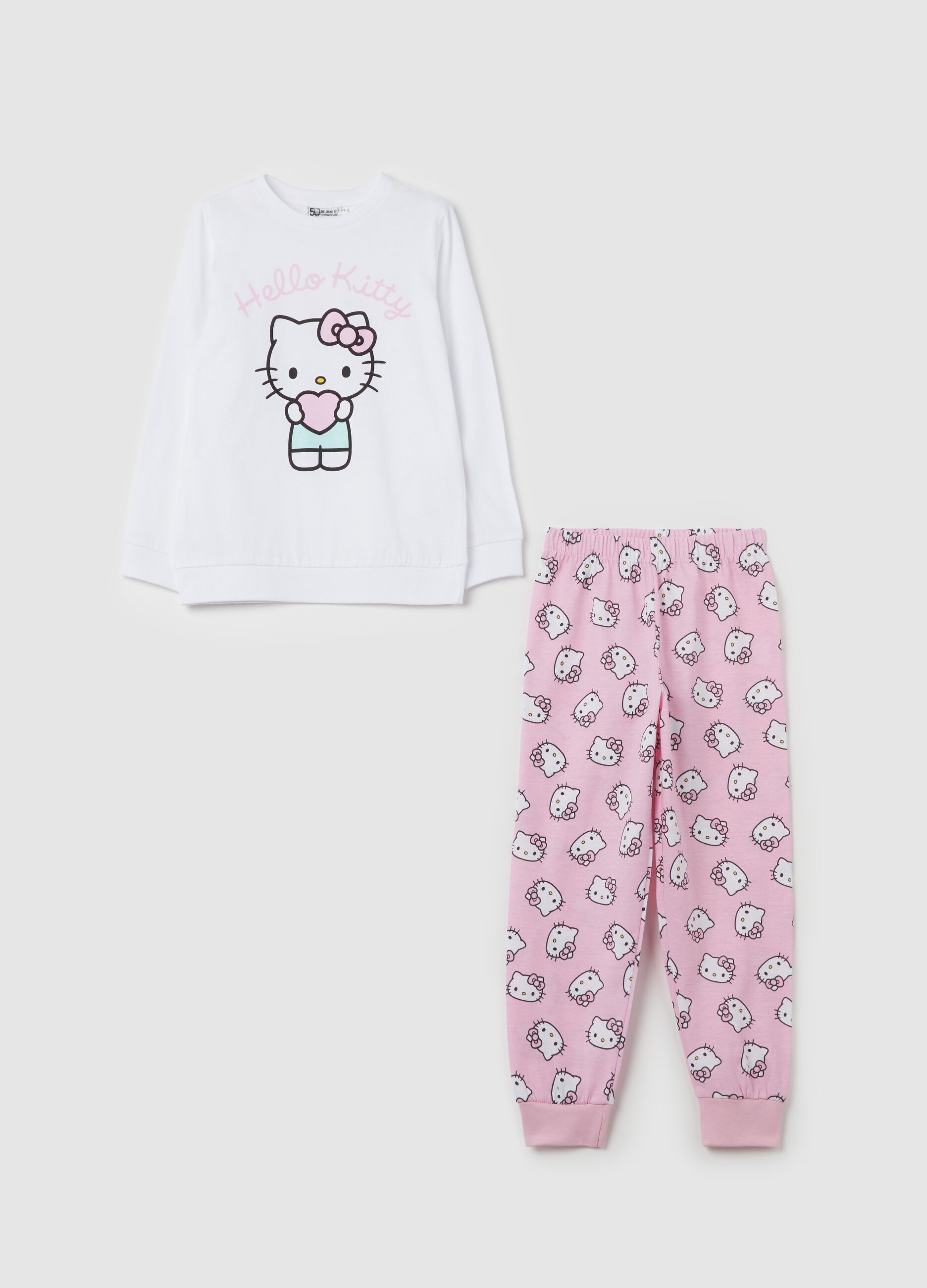 Organic cotton pyjamas with Hello Kitty print